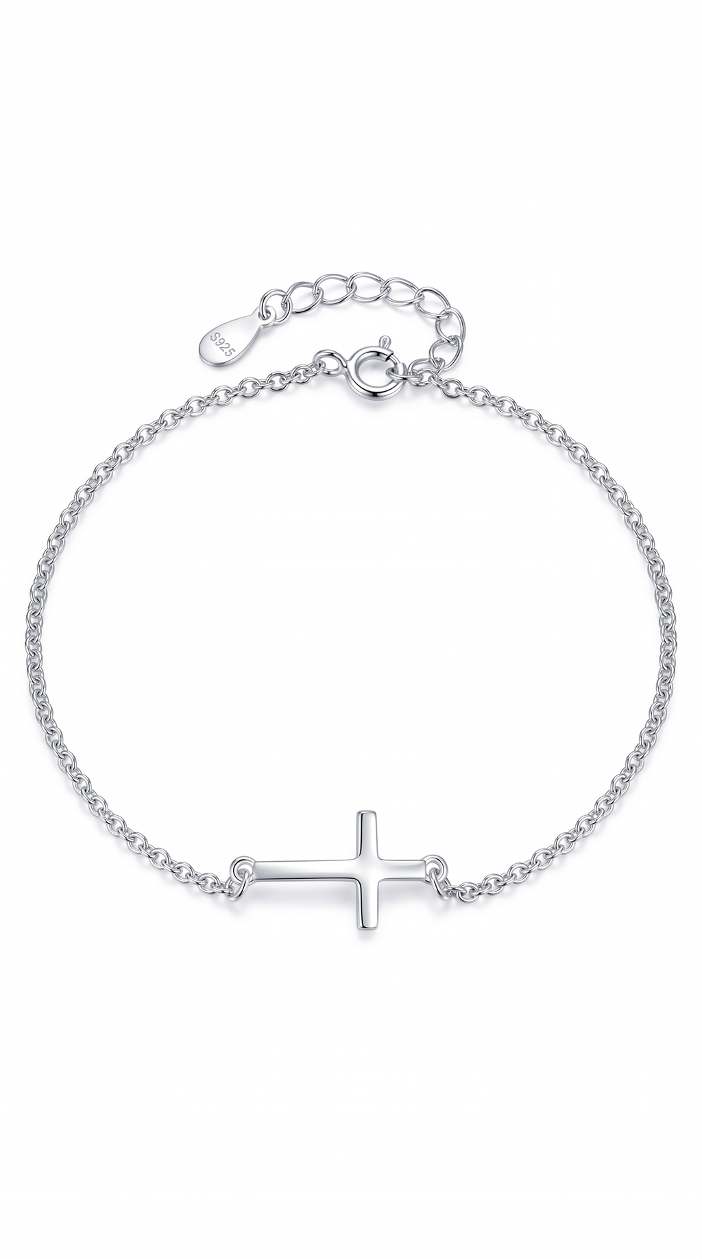 Dames kruis armband | s925 Zilver – Pure Devotion