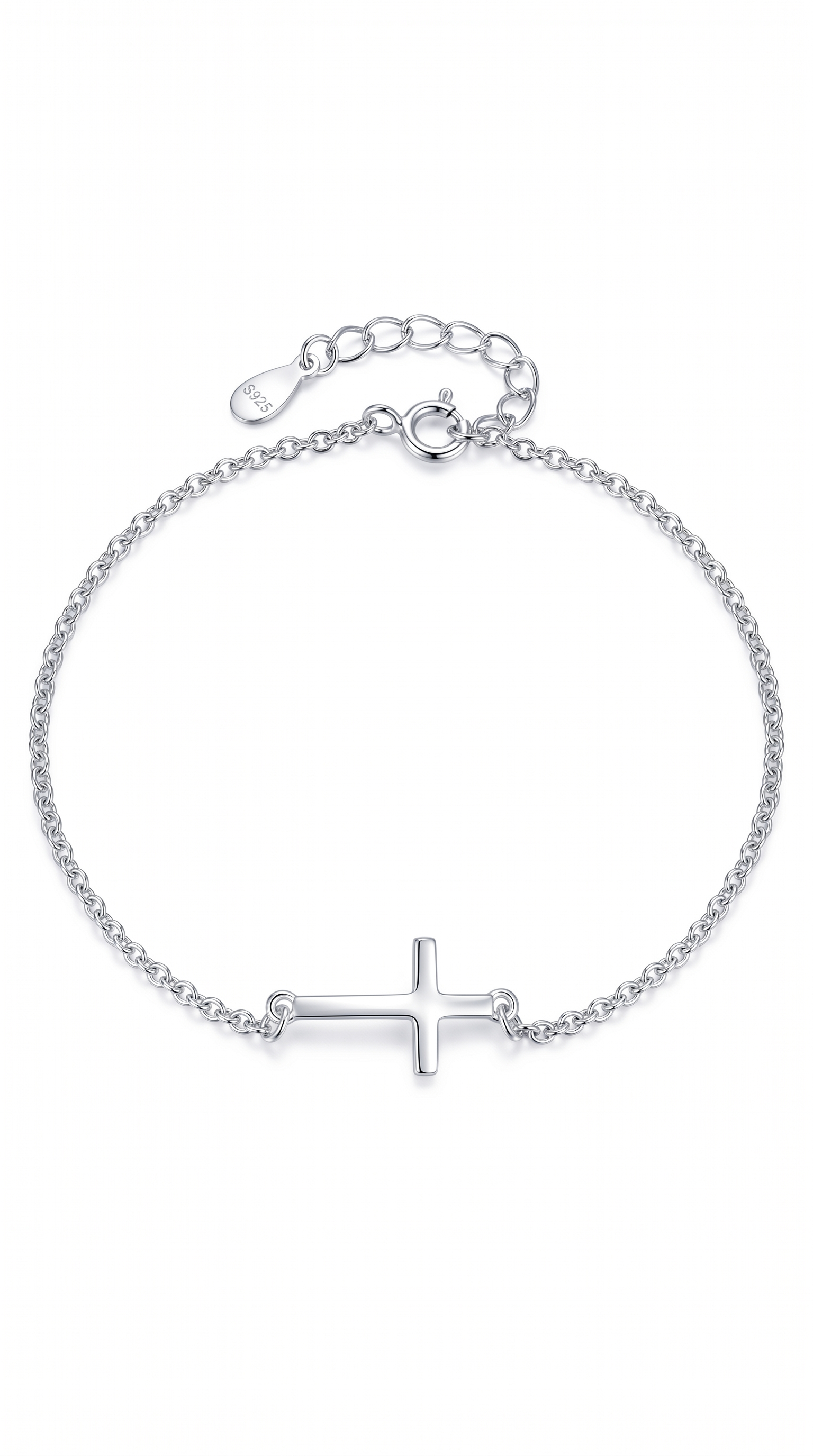 Dames kruis armband | s925 Zilver – Pure Devotion