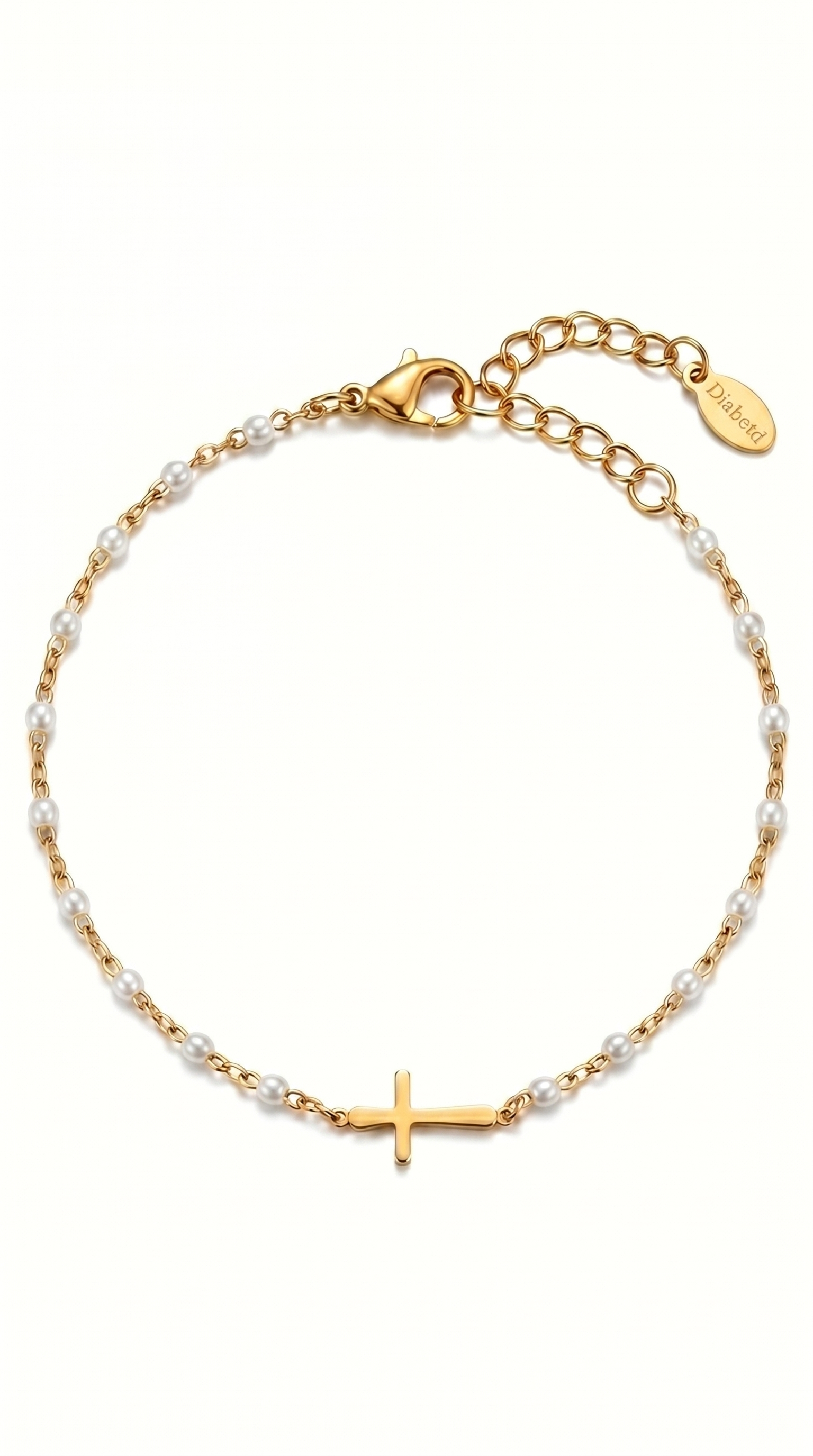 Dames kruis armband | Goud – Sacred Prayer