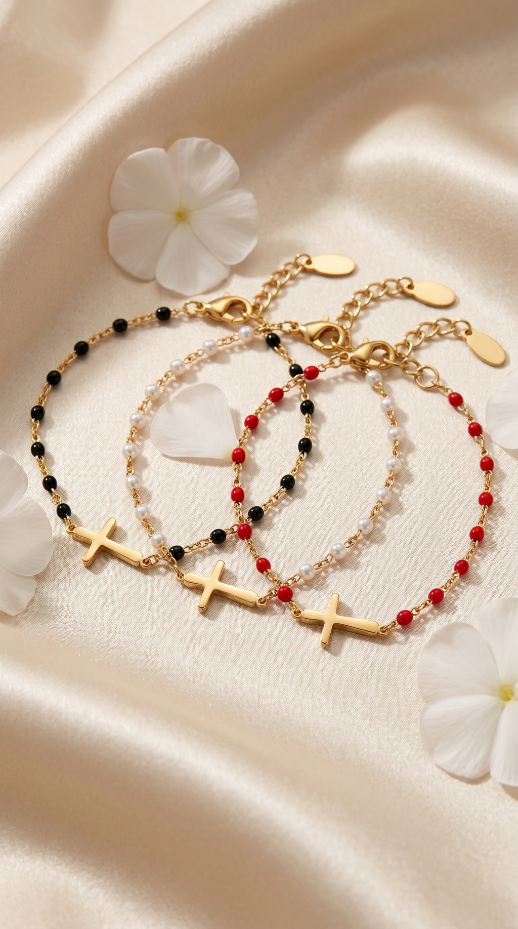 Dames kruis armband | Goud – Sacred Prayer