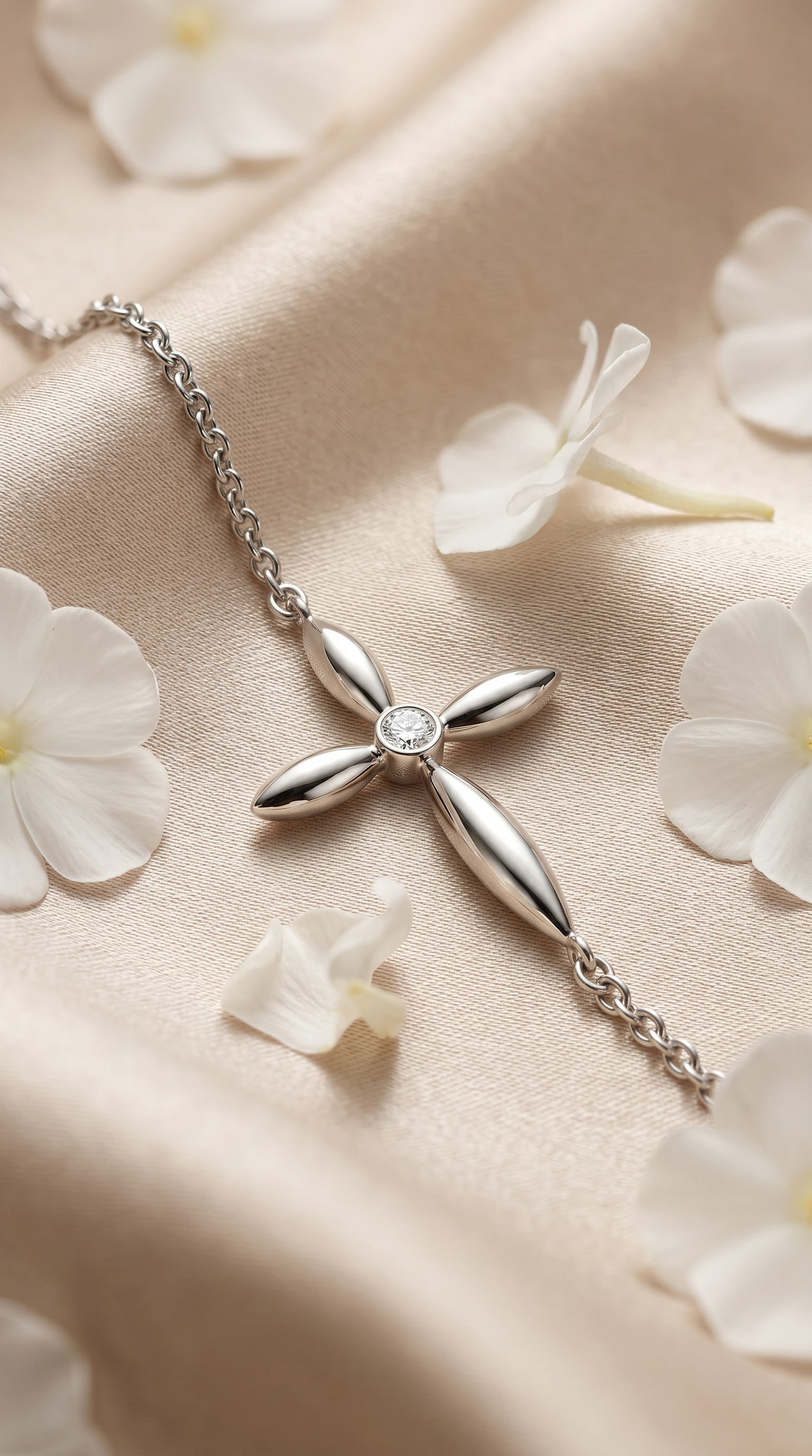 Dames kruis armband | s925 Zilver – Eternal Radiance