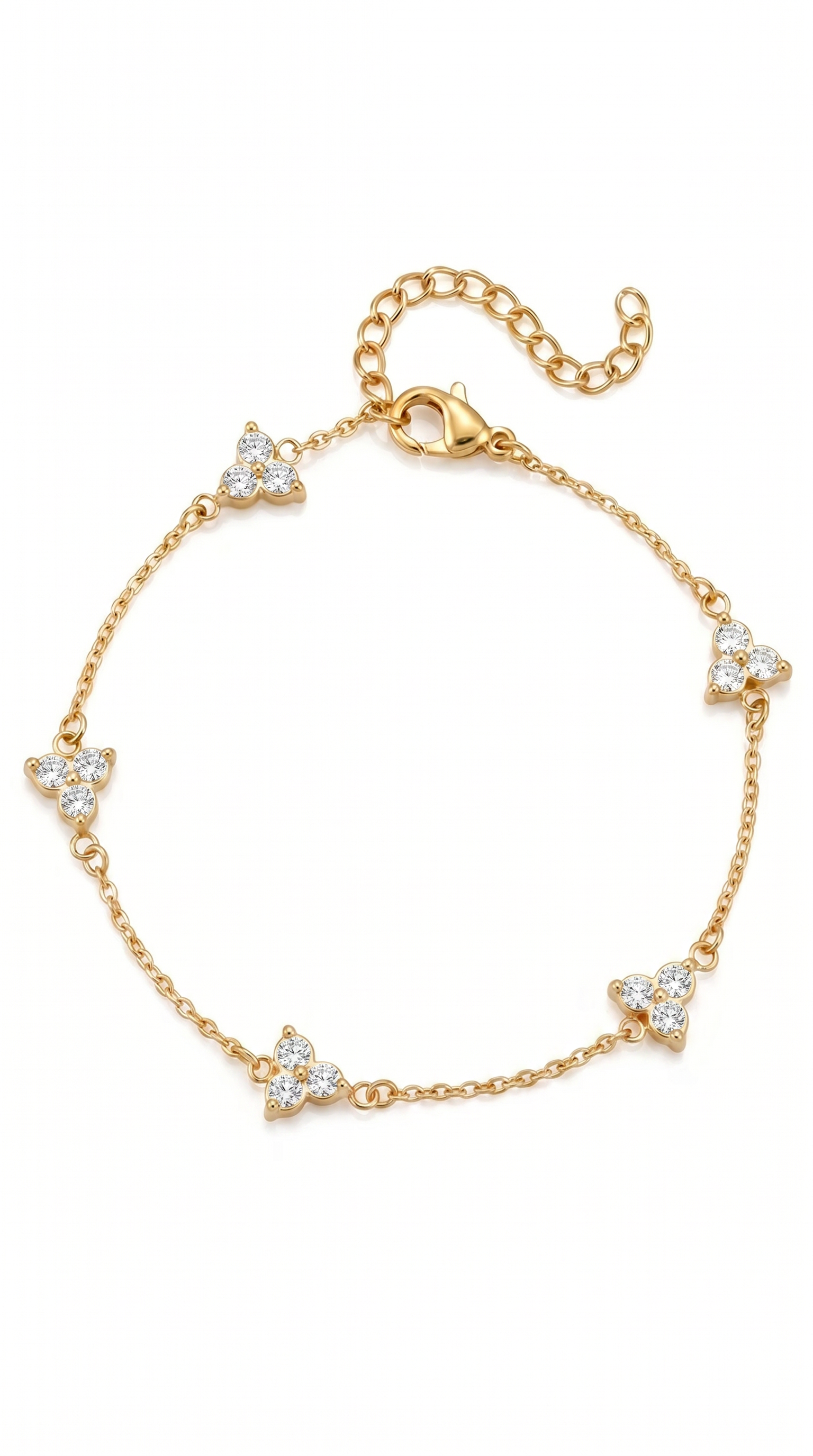 Heren kruis armband | Goud - Trinity