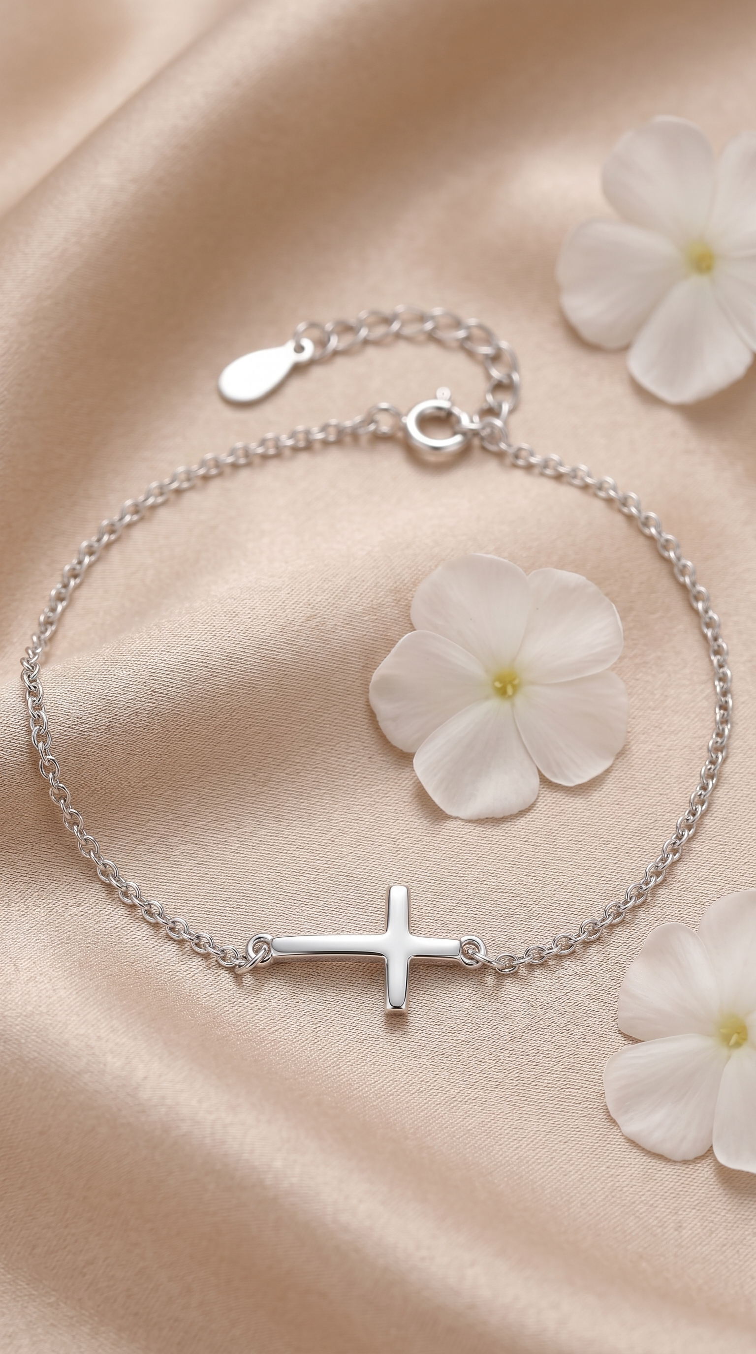 Dames kruis armband | s925 Zilver – Pure Devotion