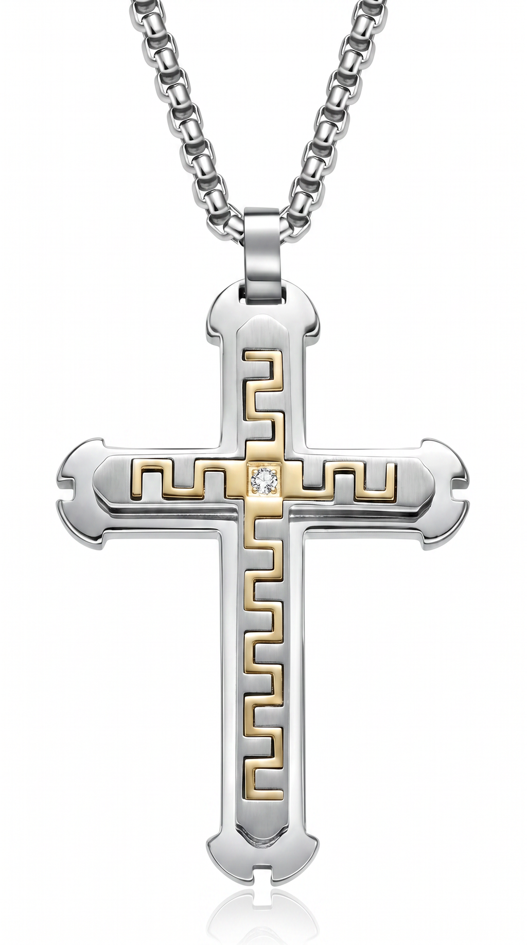 Heren kruis ketting | Kings collectie – Zilver – Solomon's Wisdom