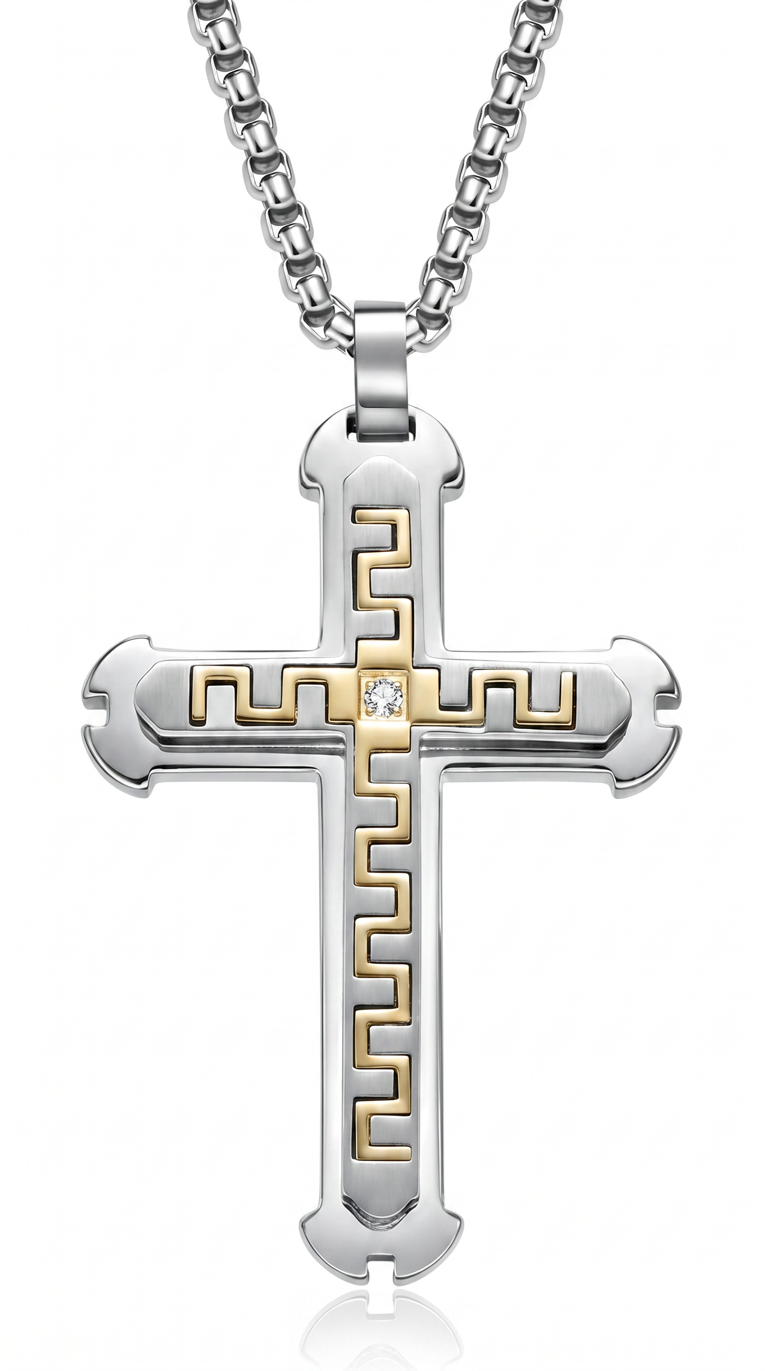 Heren kruis ketting | Kings collectie – Zilver – Solomon's Wisdom