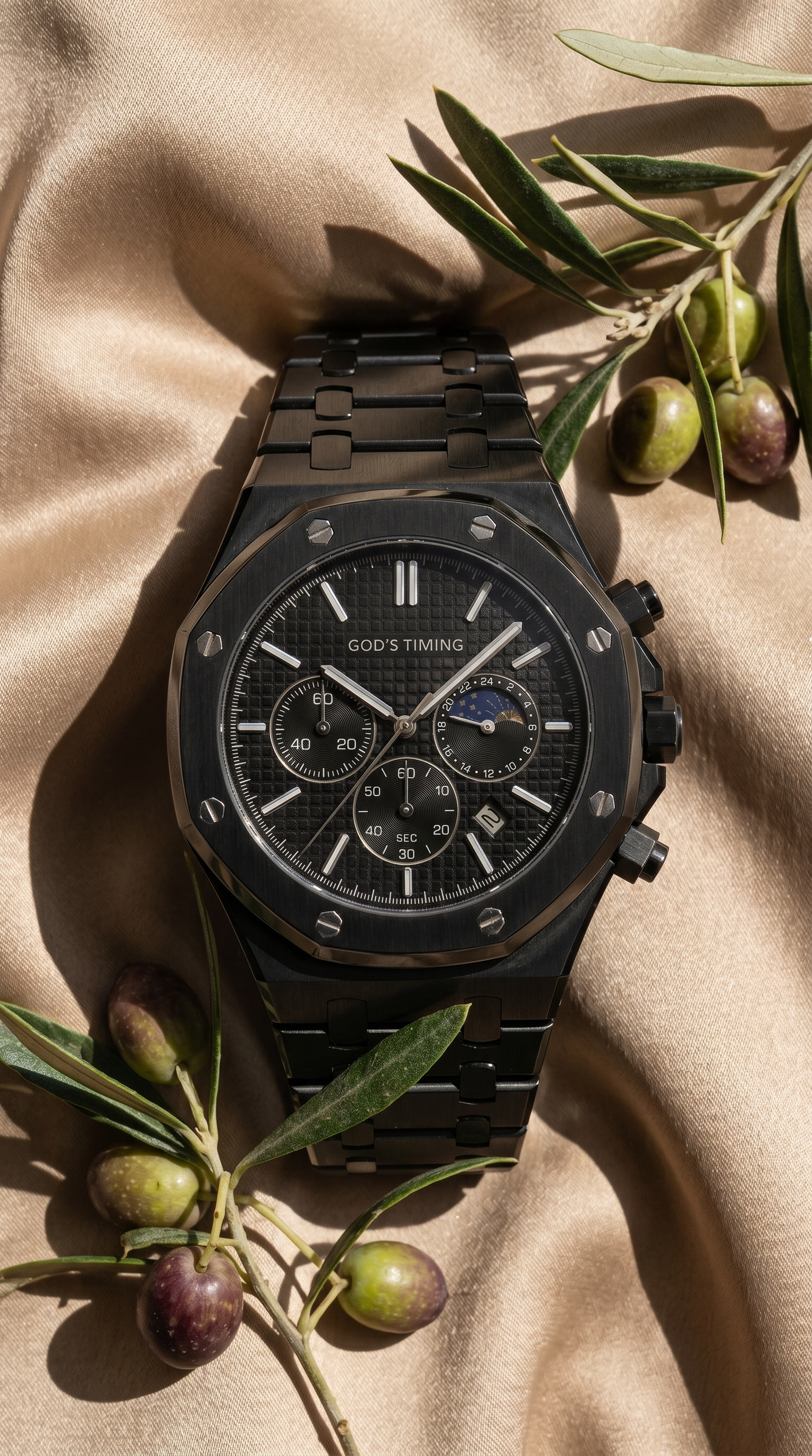 Shiloh | Black luxury men's watch