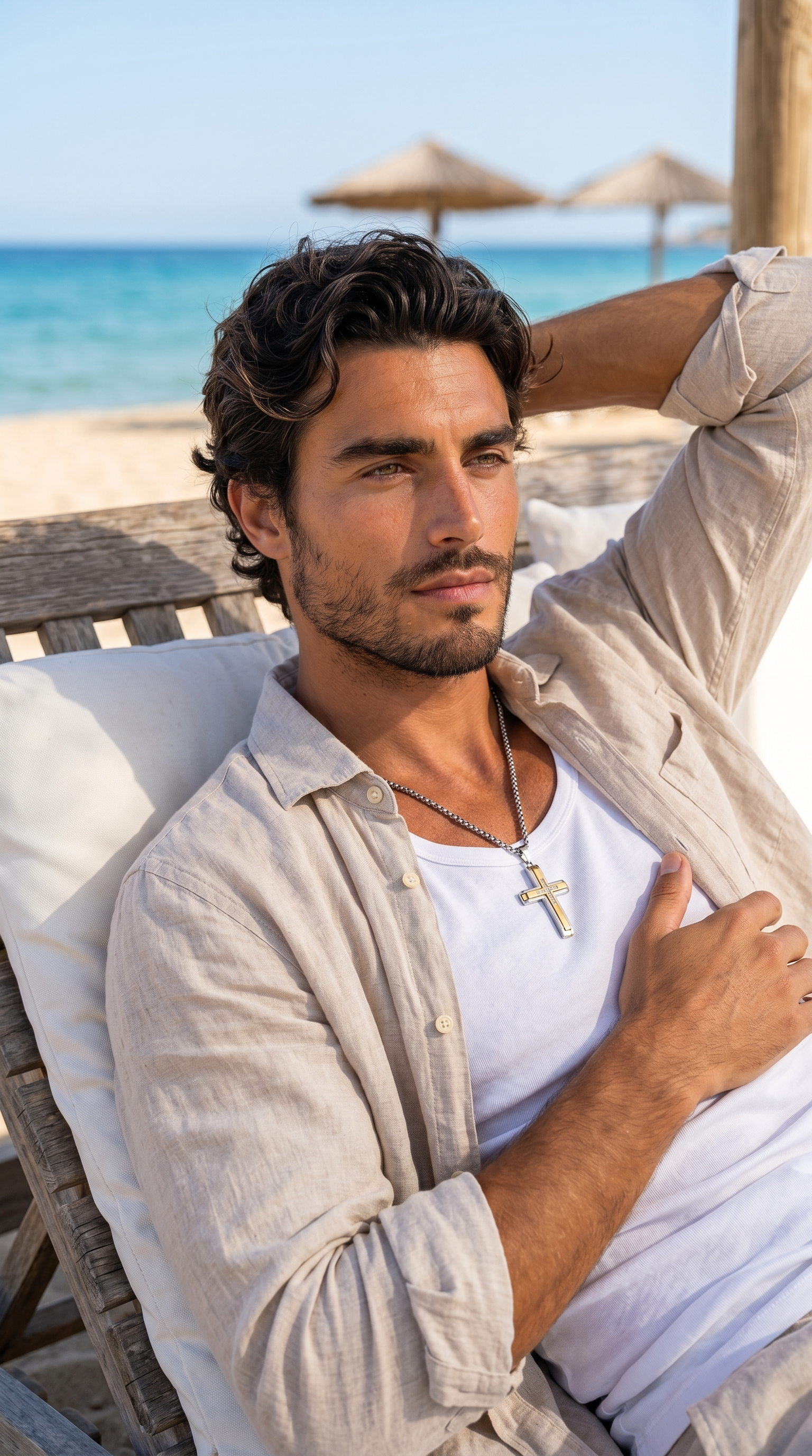 Heren kruis ketting | Kings collectie – Zilver/Goud – David's Courage