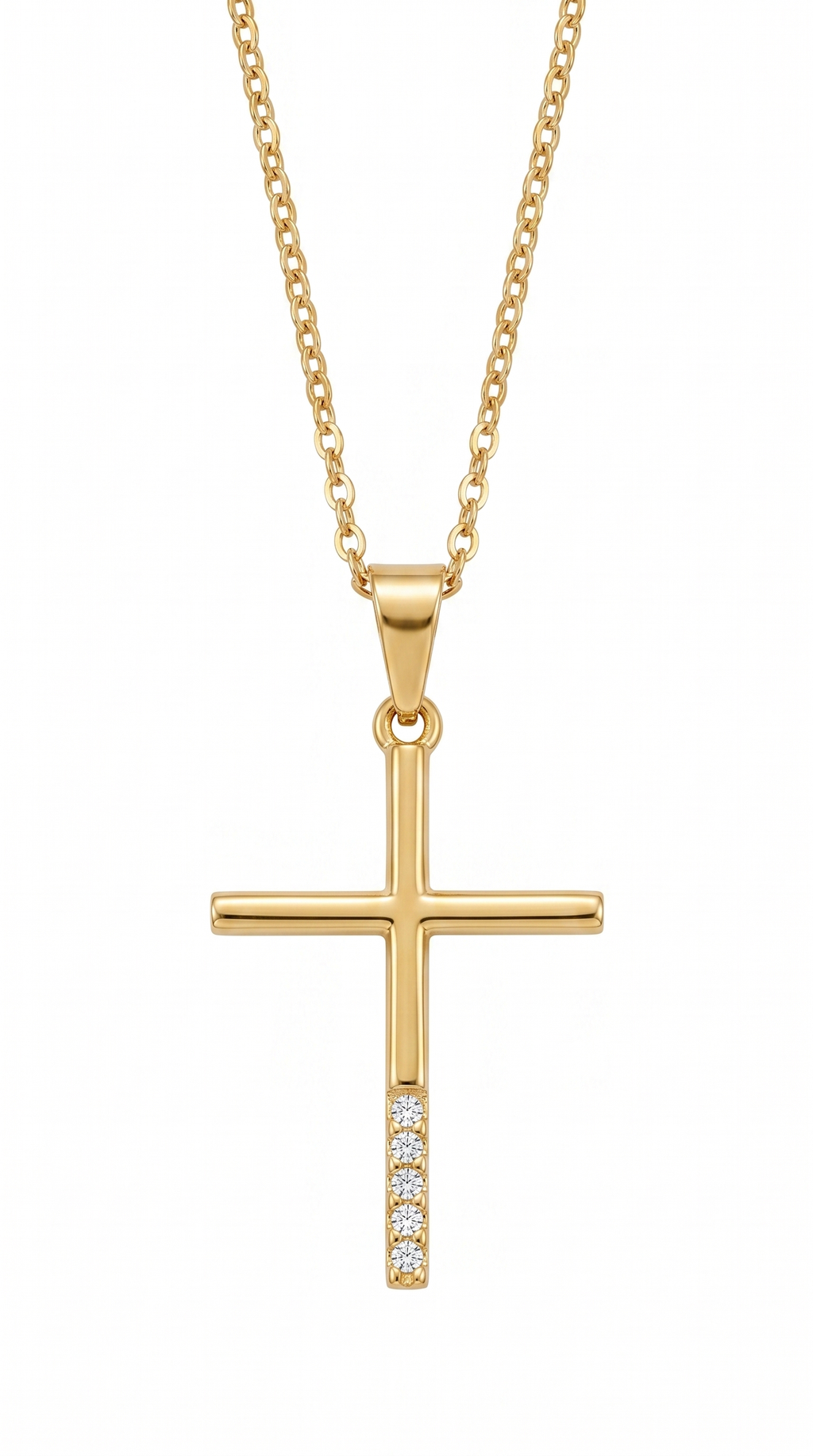 Dames kruis ketting | Goud – Calvary
