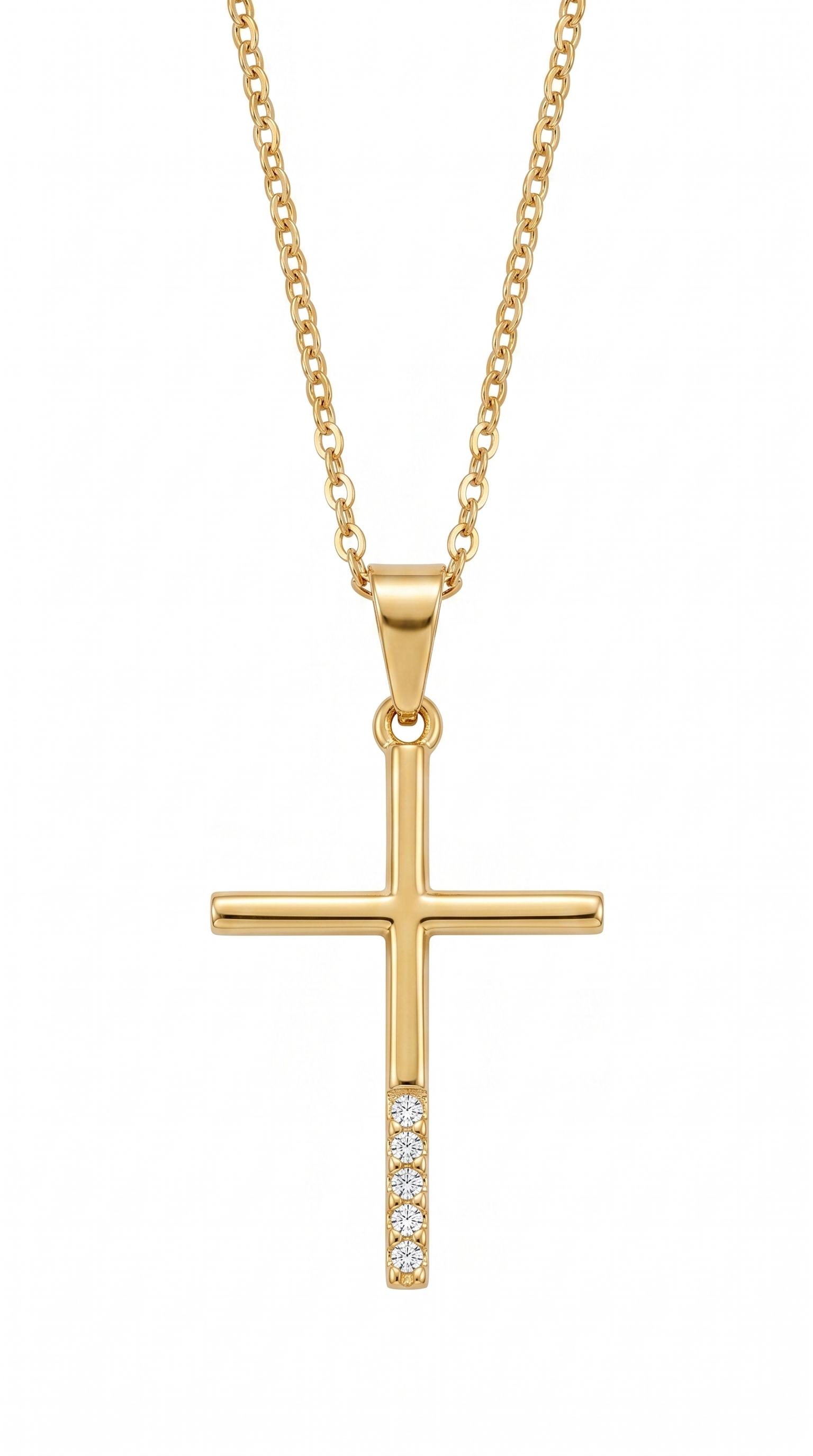 Dames kruis ketting | Goud – Calvary