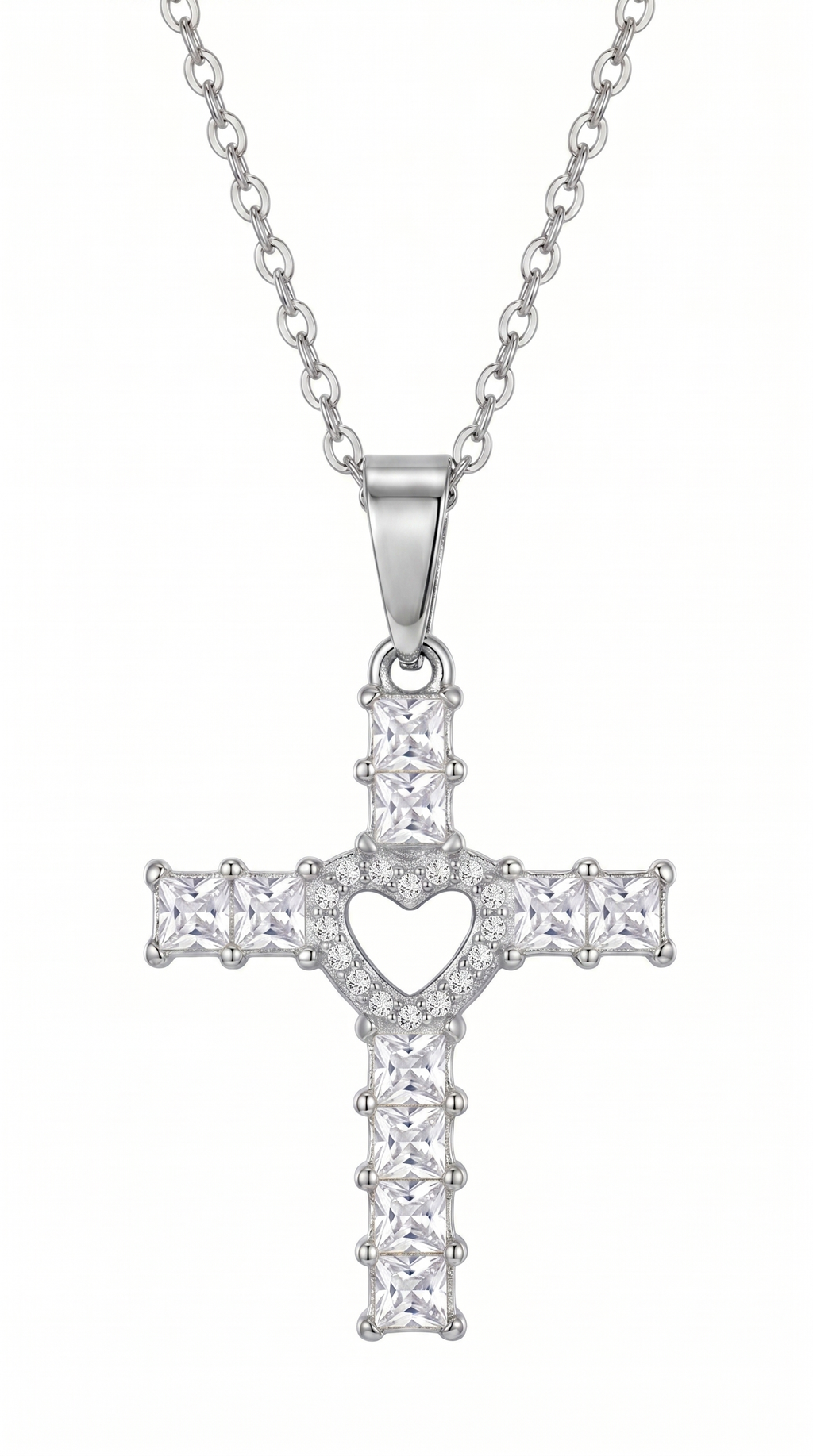 Dames kruis ketting | Queens collectie - Zilver – Esther's Grace