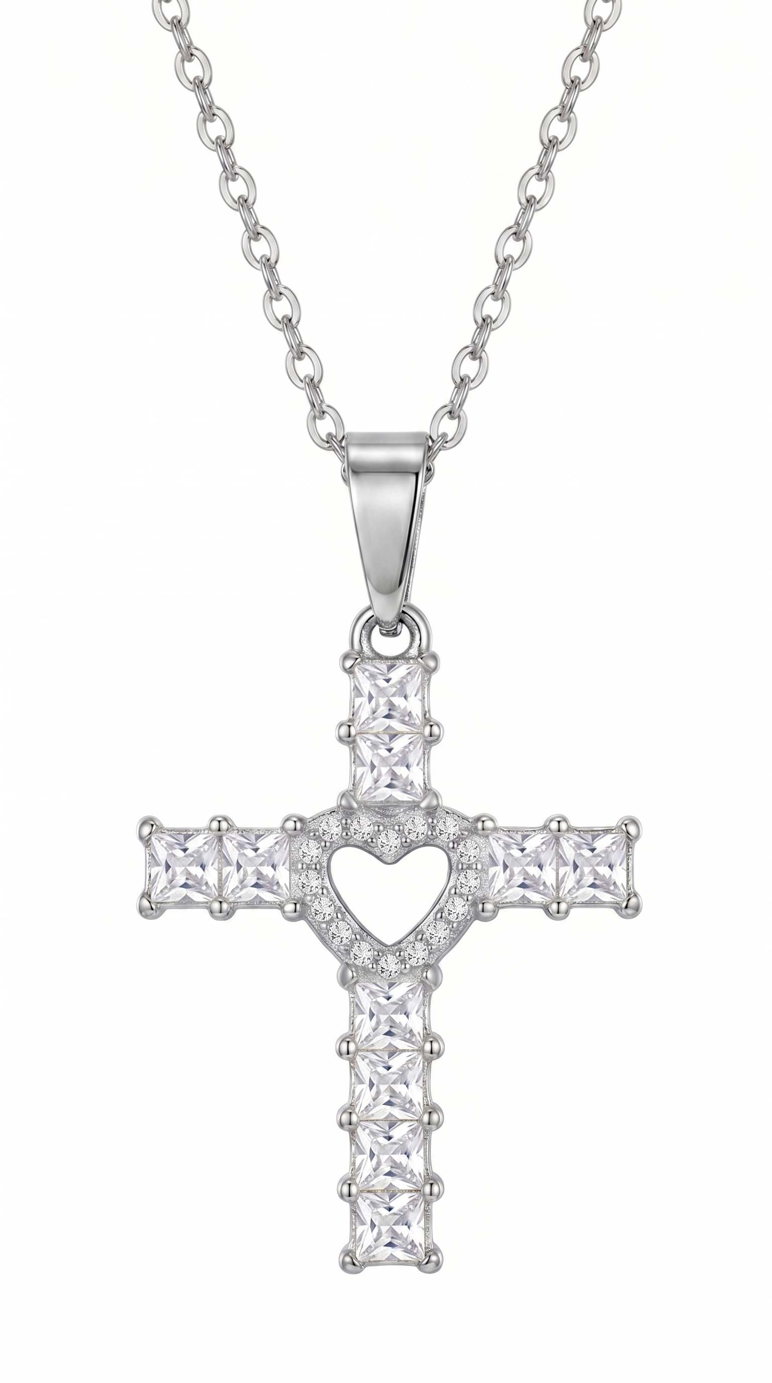 Dames kruis ketting | Queens collectie - Zilver – Esther's Grace