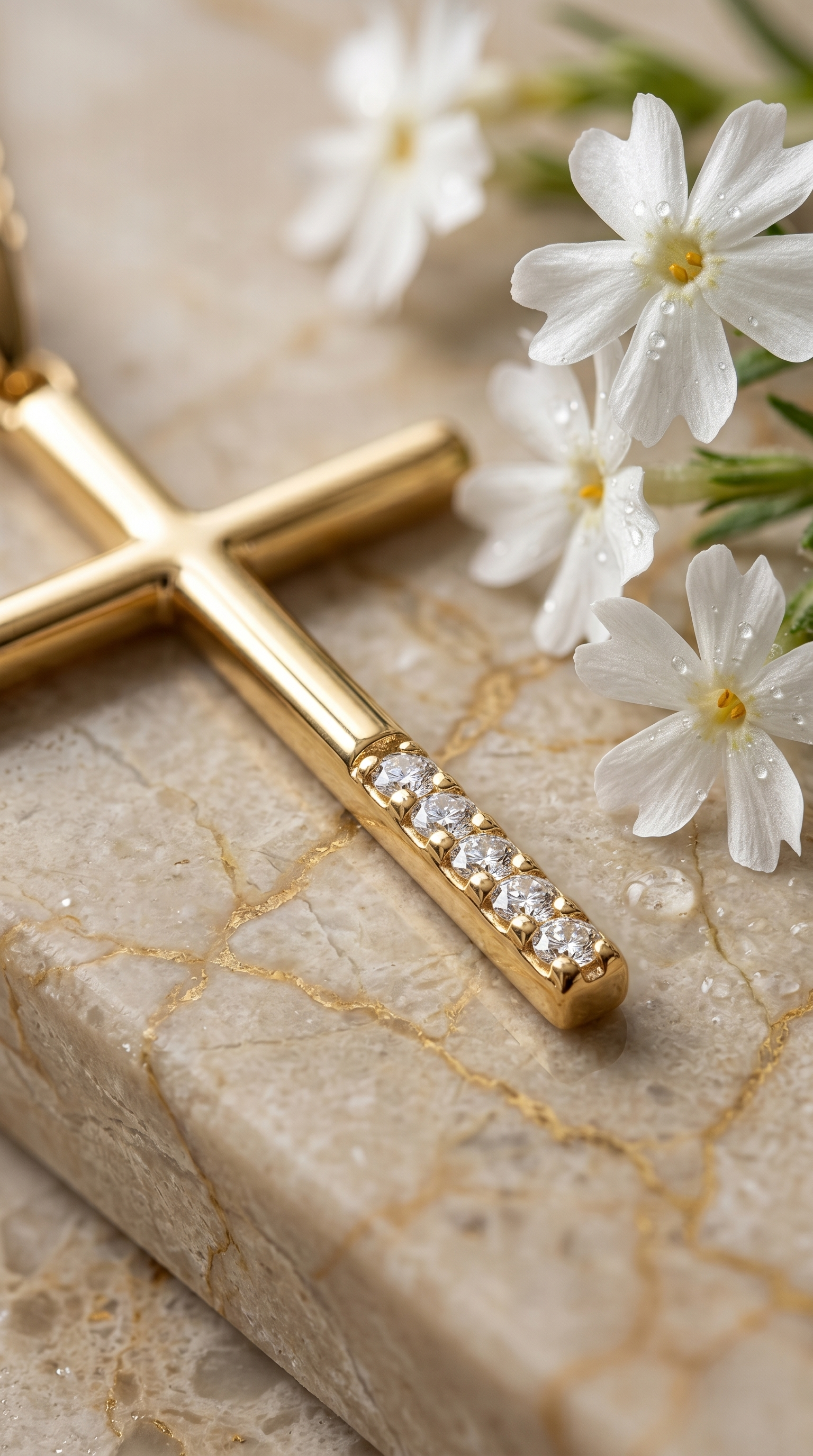 Dames kruis ketting | Goud – Calvary