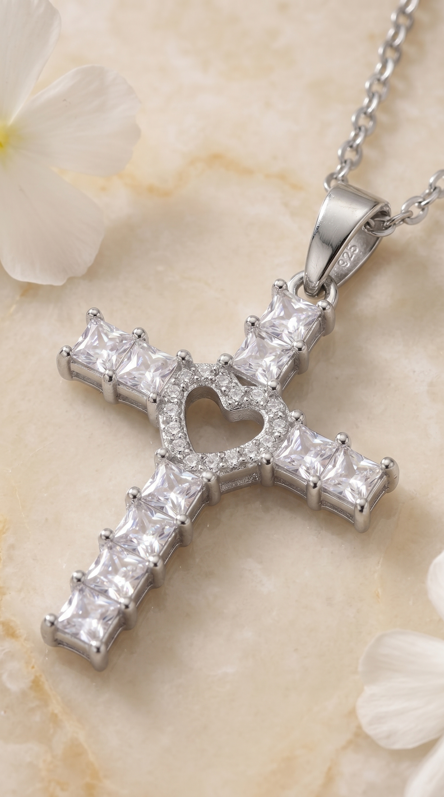 Dames kruis ketting | Queens collectie - Zilver – Esther's Grace