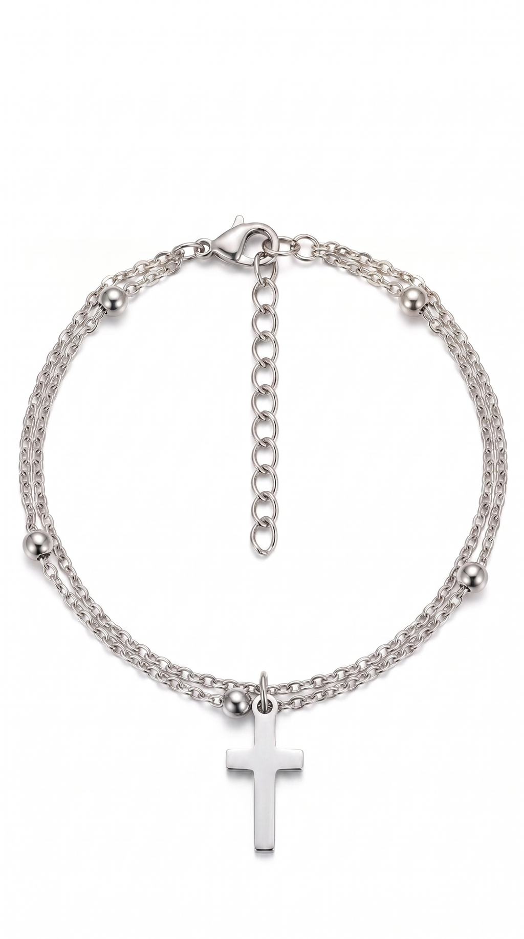 Dames kruis armband | Zilver – Naomi's Return