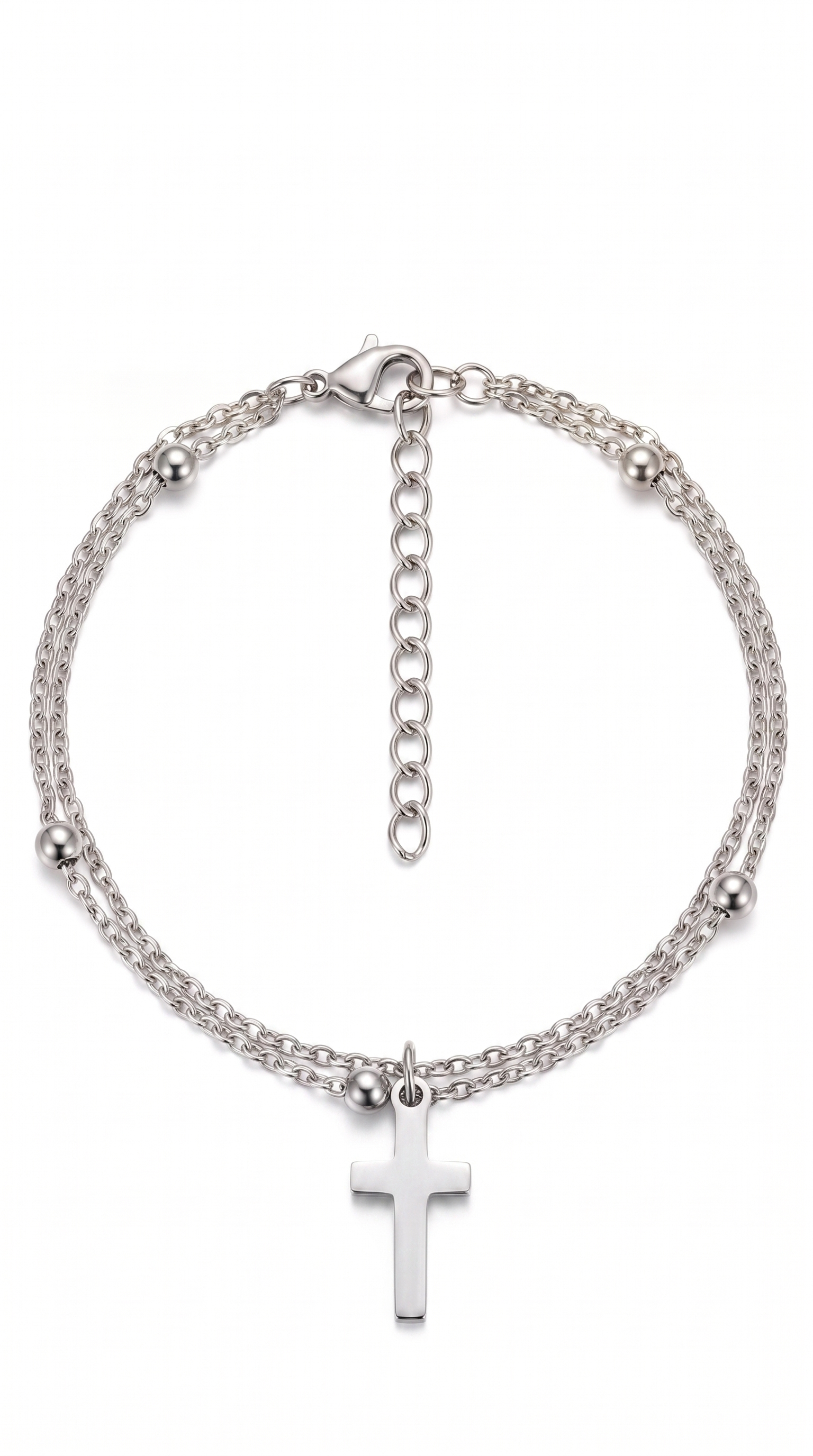 Dames kruis armband | Zilver – Naomi's Return