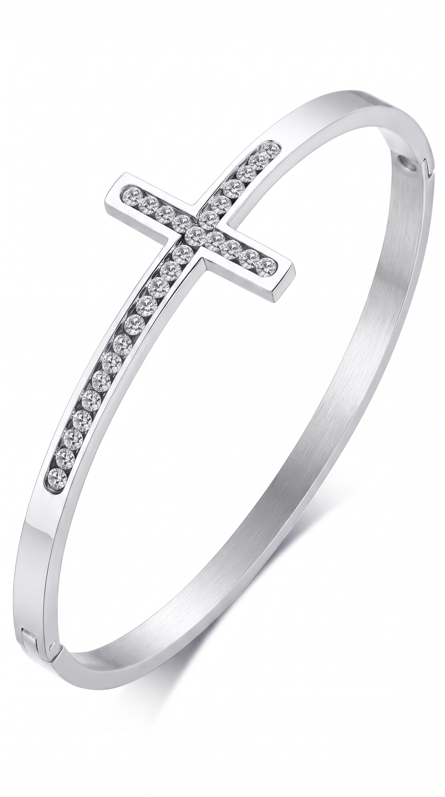 Dames kruis armband | Zilver – Deborah's Strength