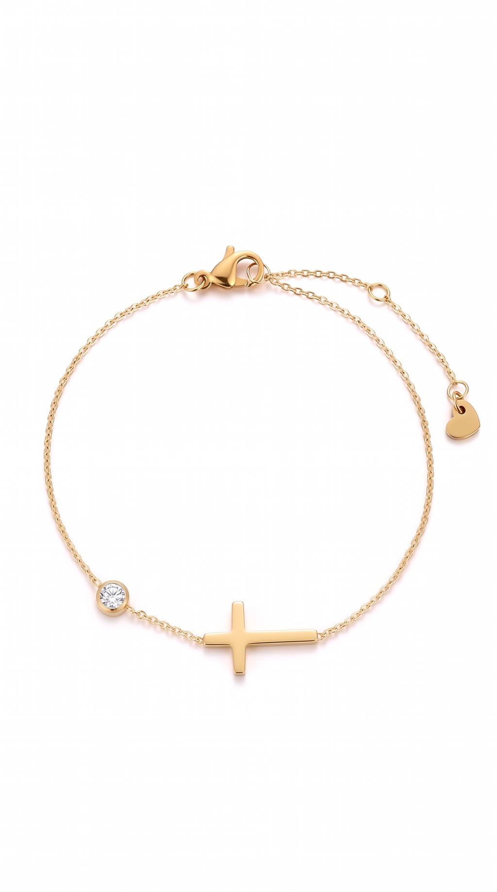 Dames kruis armband | Goud - Beloved