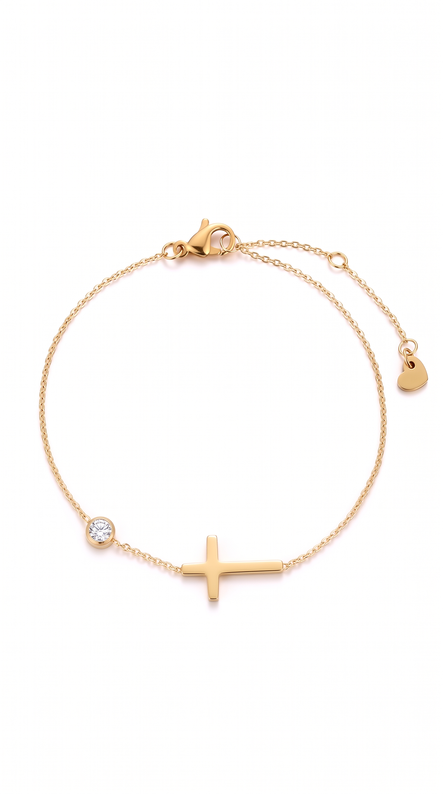Dames kruis armband | Goud - Beloved