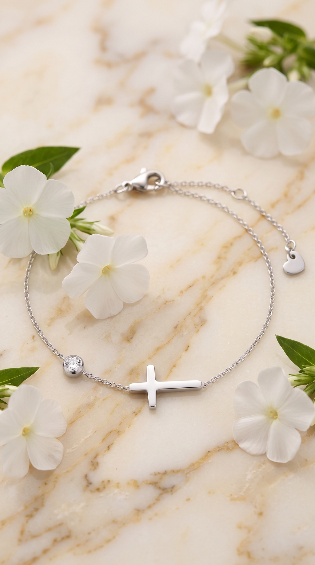 Dames kruis armband | Zilver - Beloved