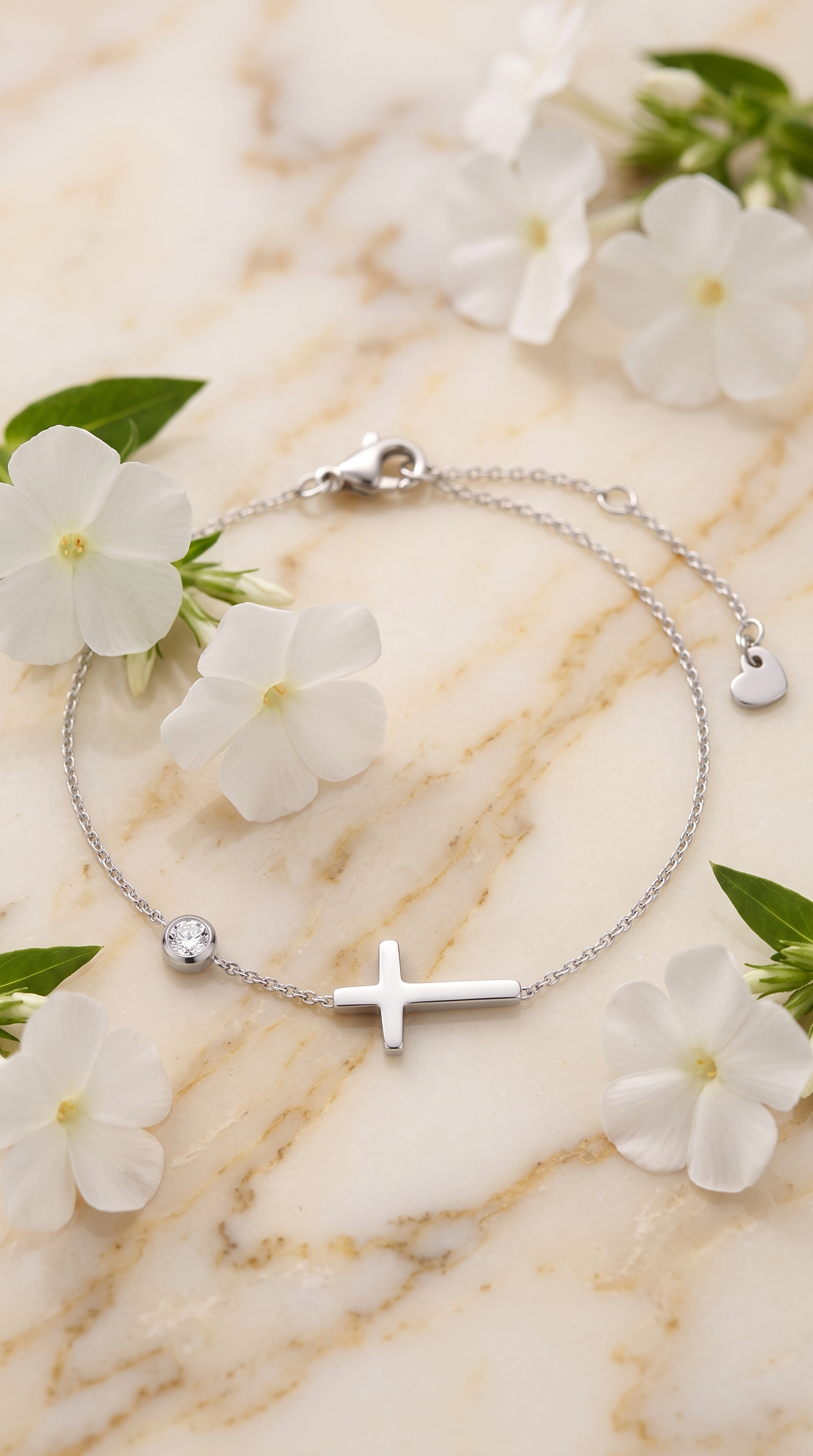 Dames kruis armband | Zilver - Beloved
