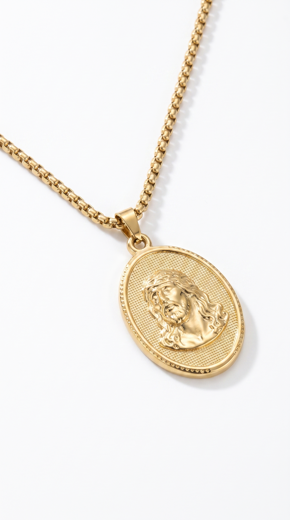 Heren Jezus ketting | Goud – King of kings