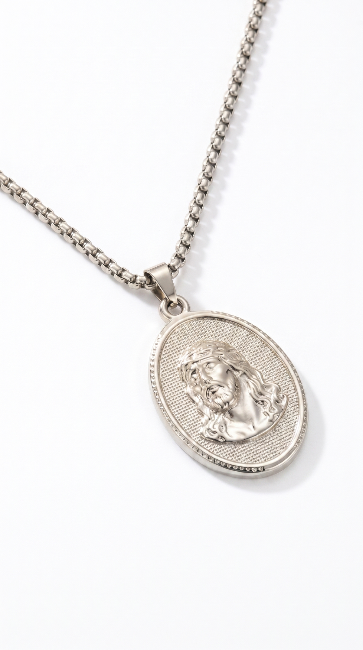 Heren Jezus ketting | Zilver – King of kings