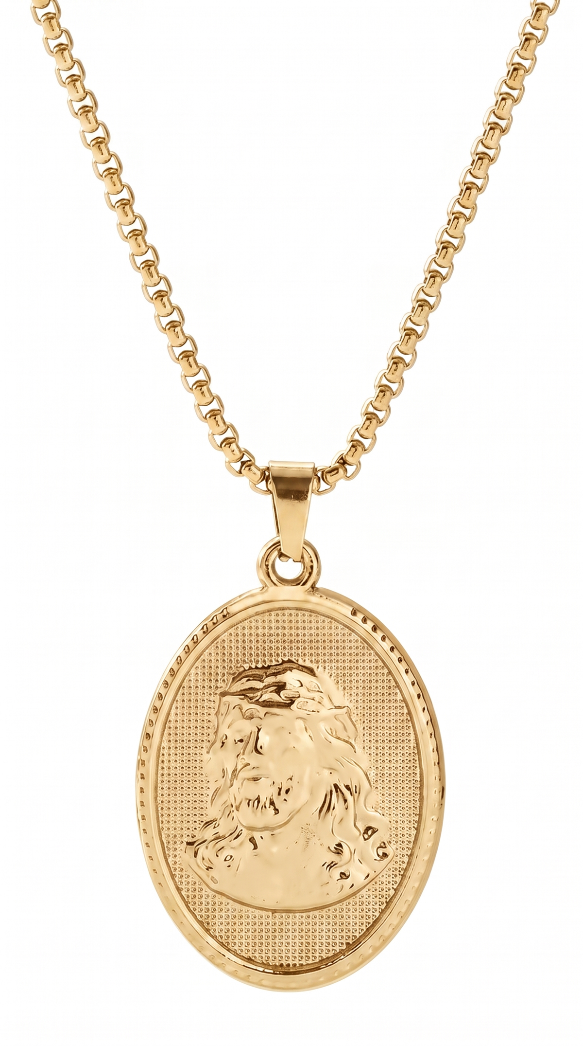 Heren Jezus ketting | Goud – King of kings