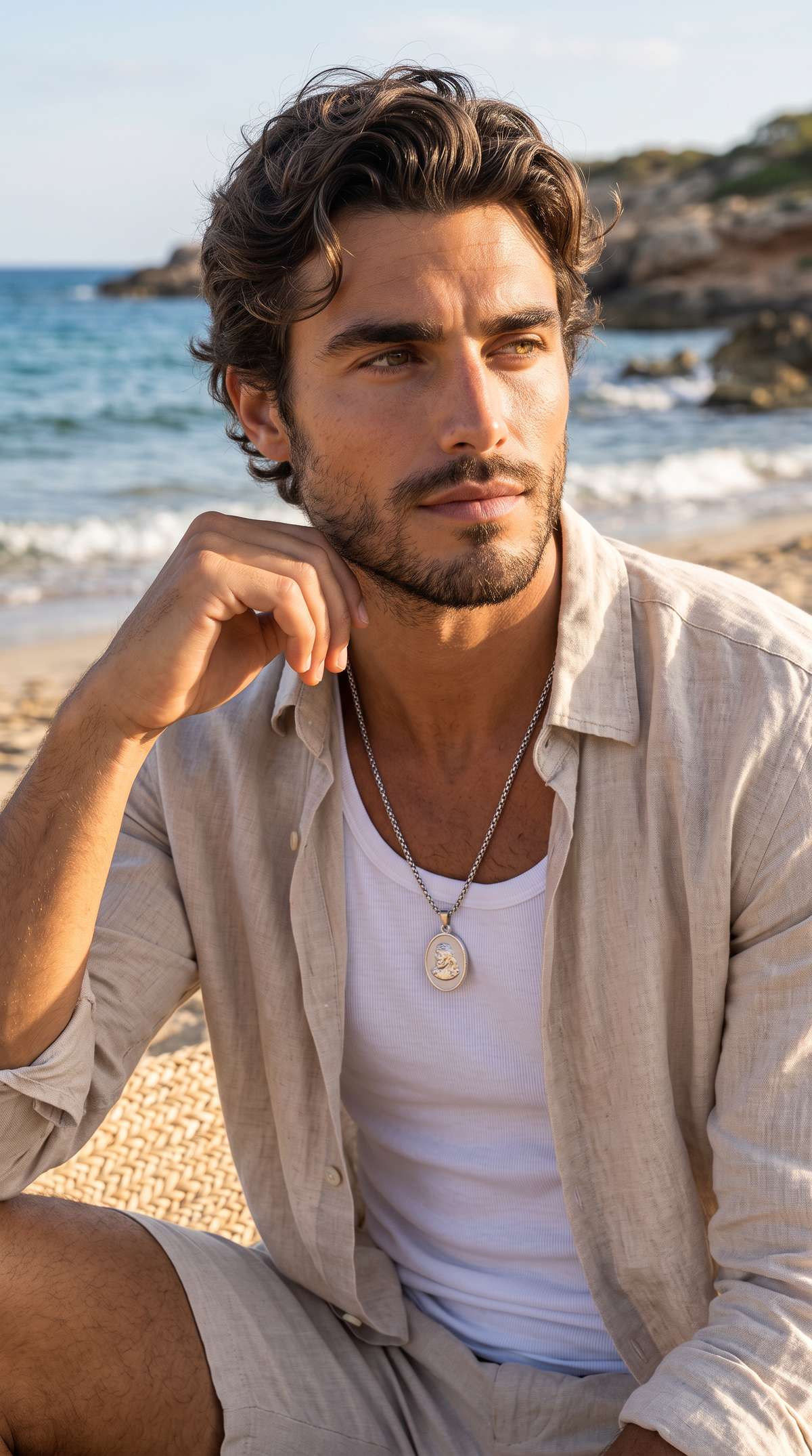 Heren Jezus ketting | Zilver – King of kings