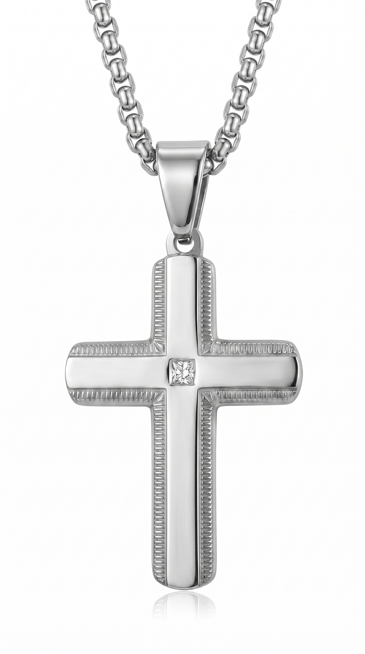 Heren kruis ketting | Zilver – Chosen