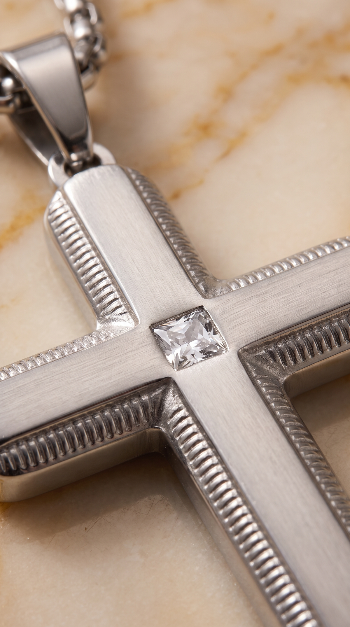 Heren kruis ketting | Zilver – Chosen