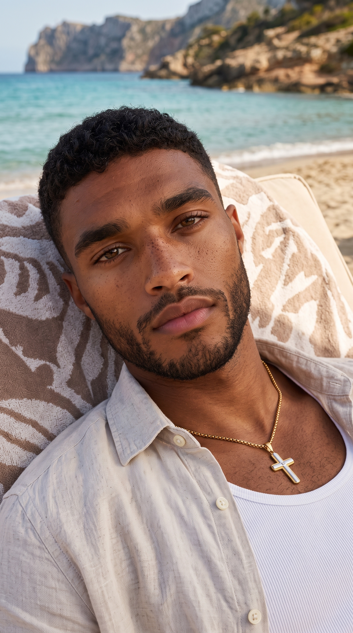 Heren kruis ketting | Goud – Chosen