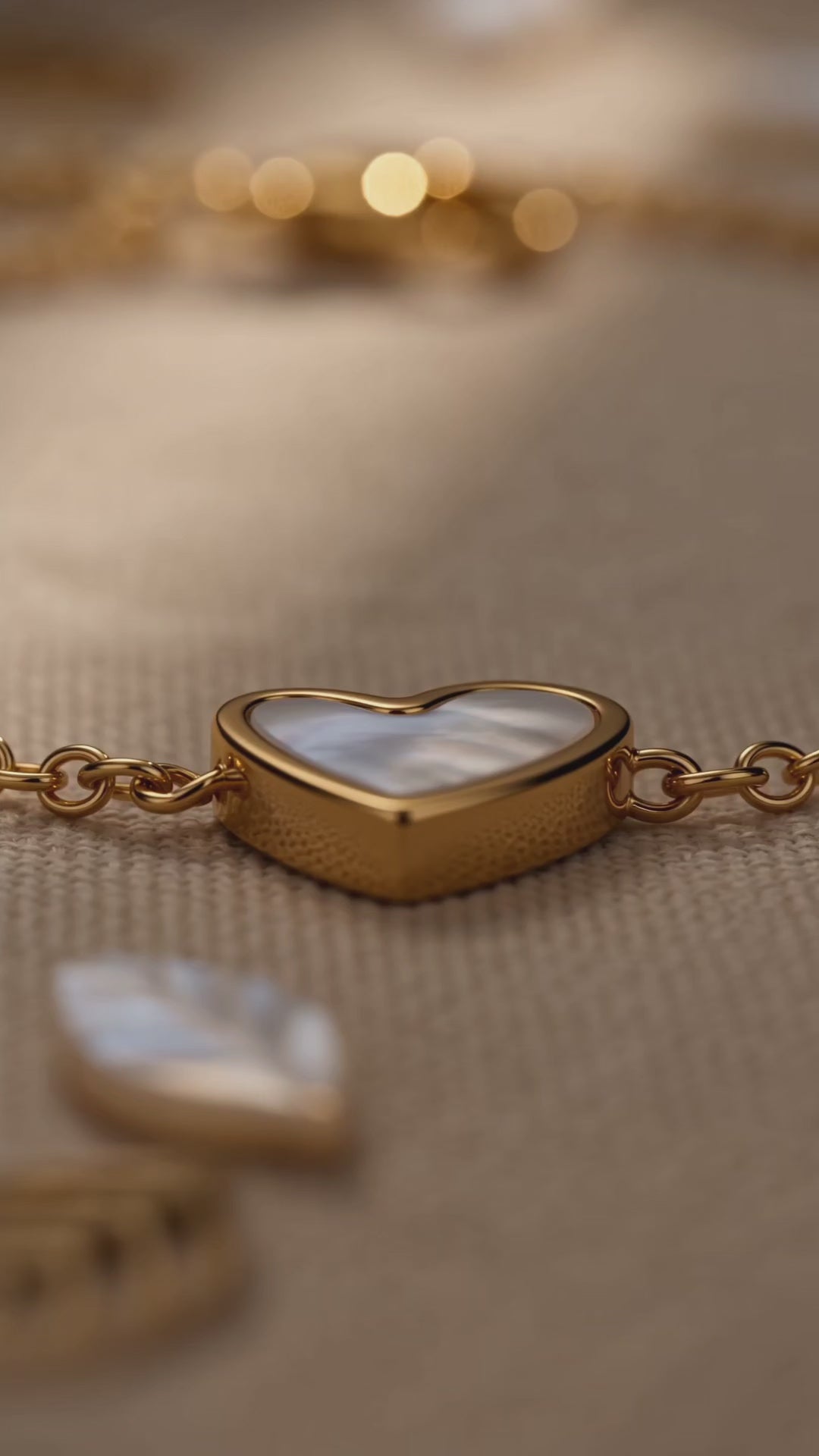 Dames hartjes armband | Goud – Pure love