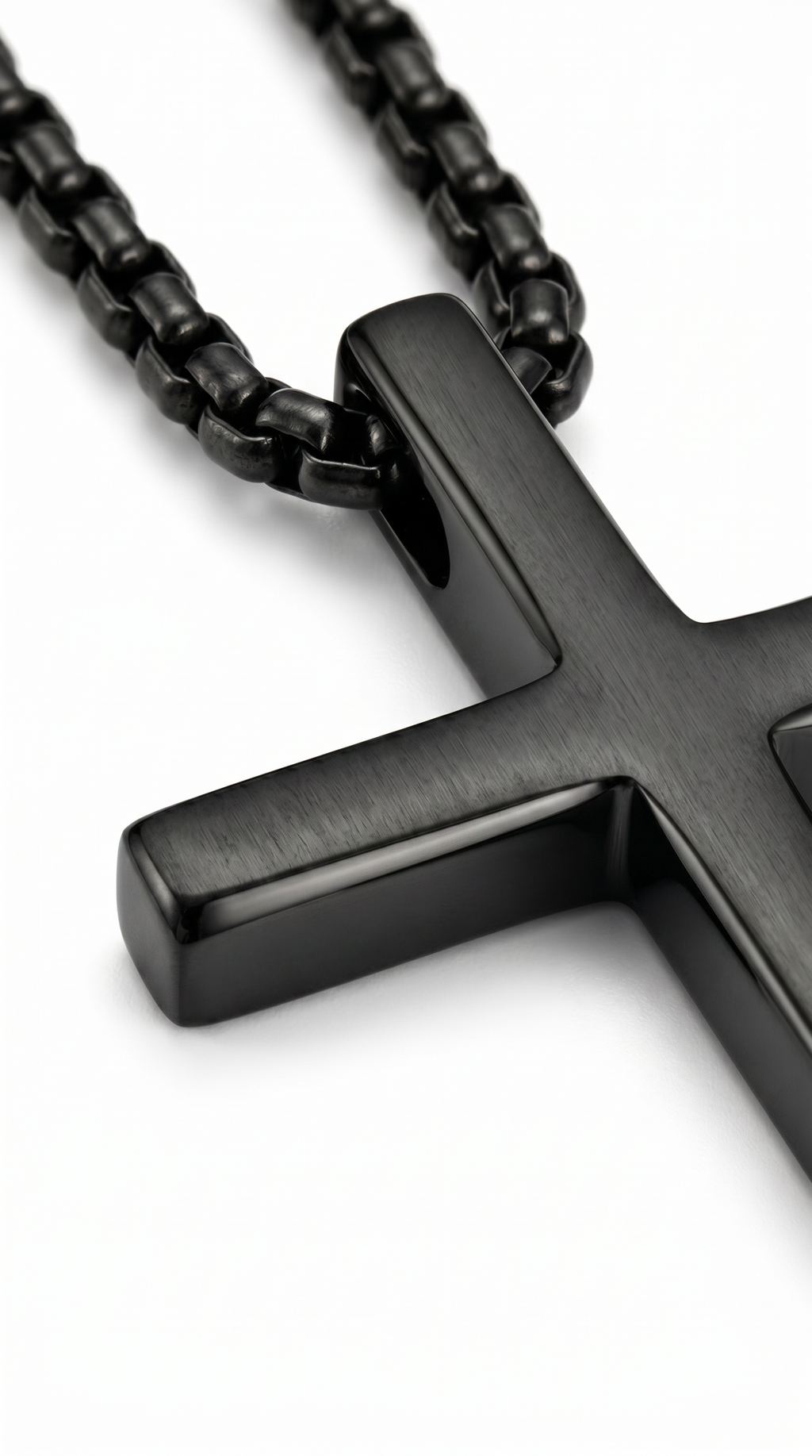 Men's cross necklace | Black – Golgotha