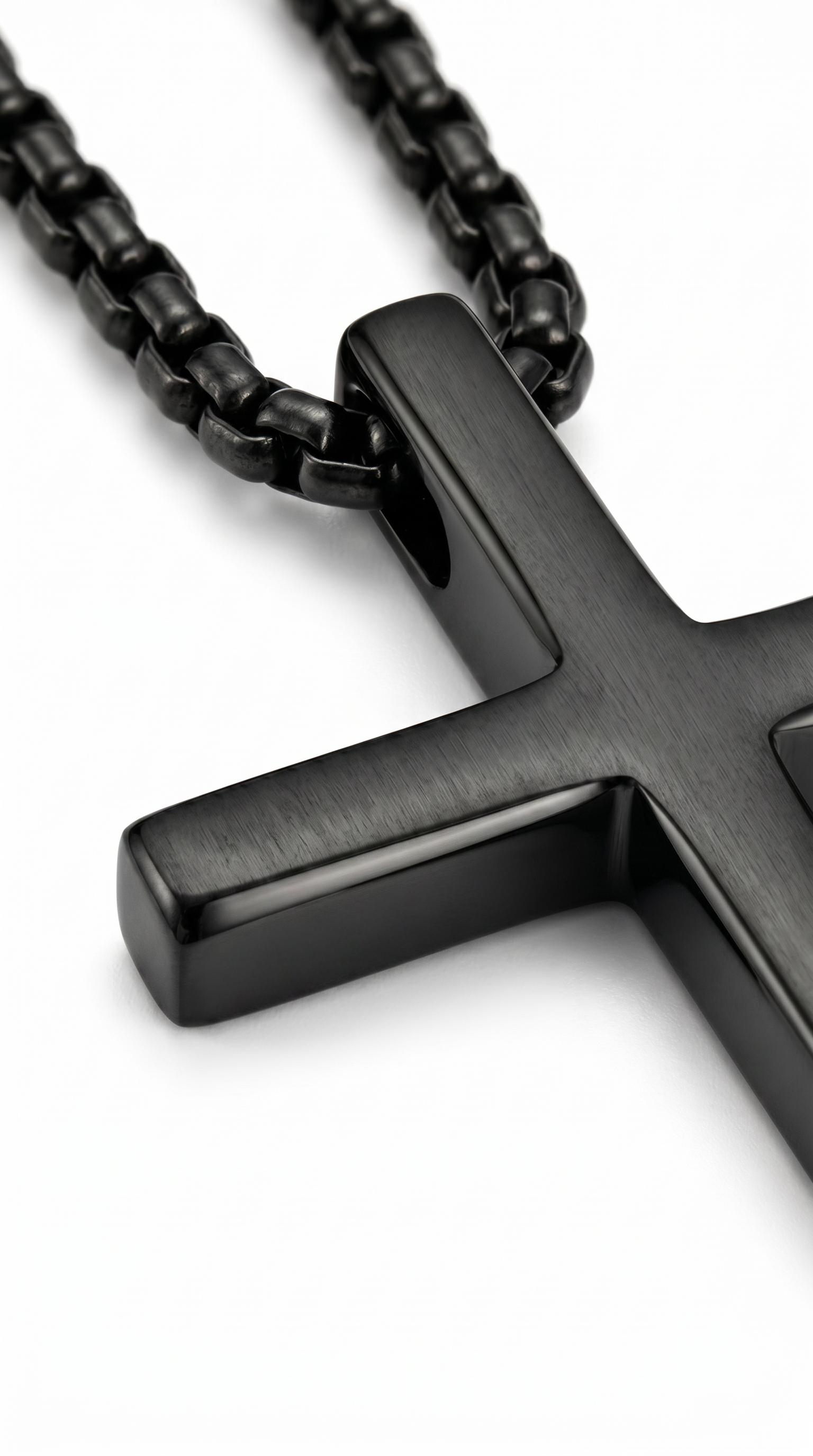 Men's cross necklace | Black – Golgotha
