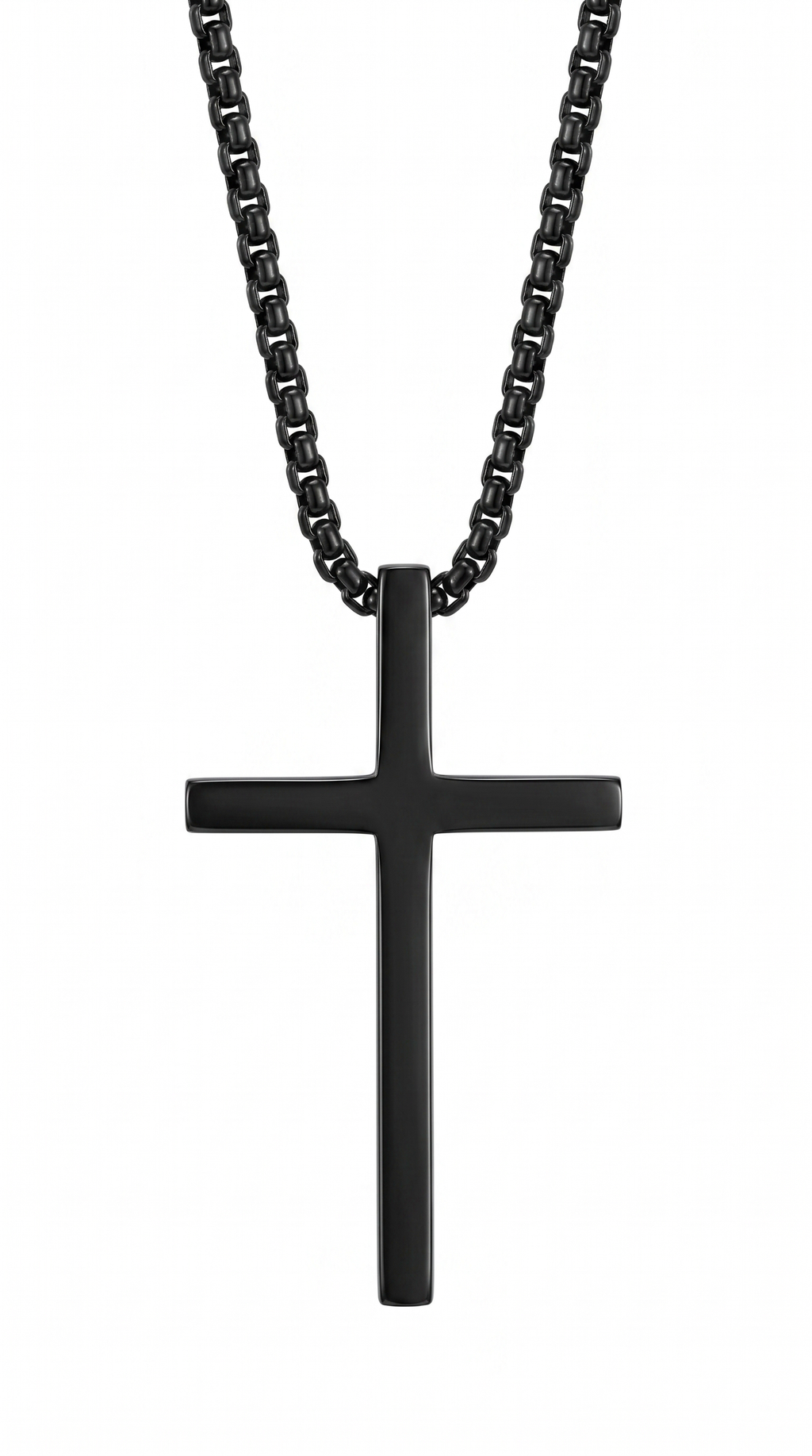 Men's cross necklace | Black – Golgotha
