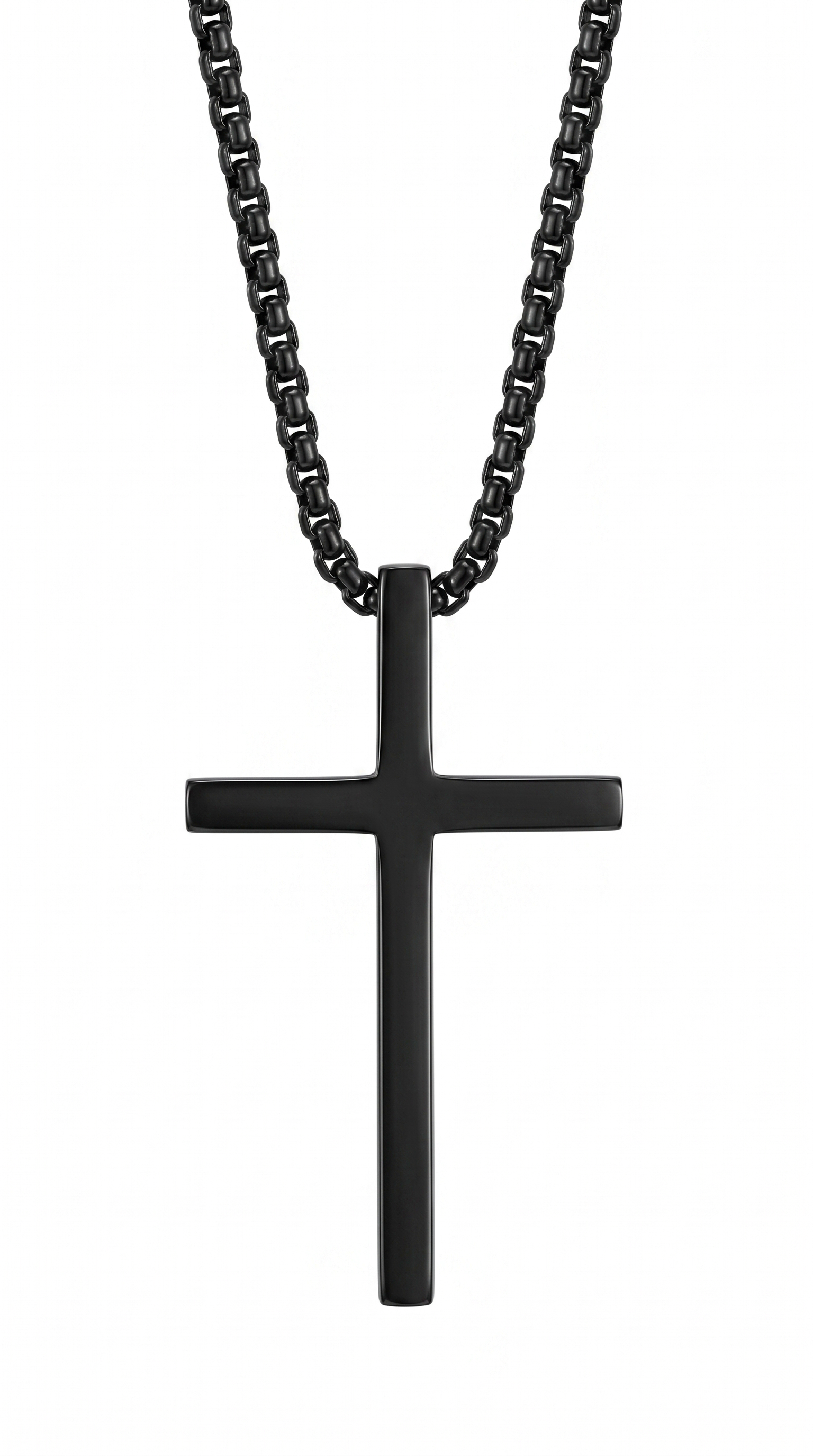 Men's cross necklace | Black – Golgotha