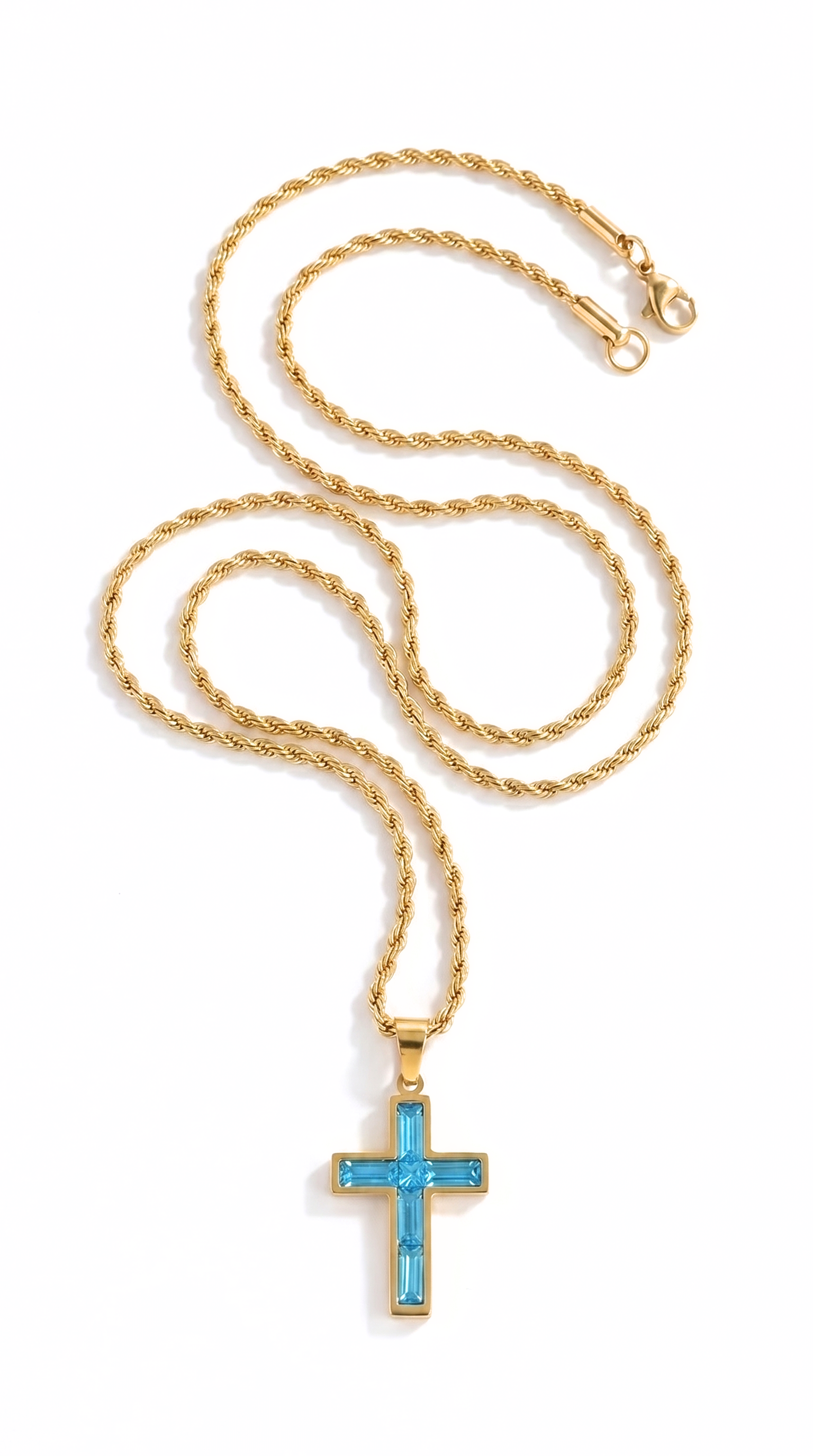 Heren kruis ketting | Goud – Leviathan