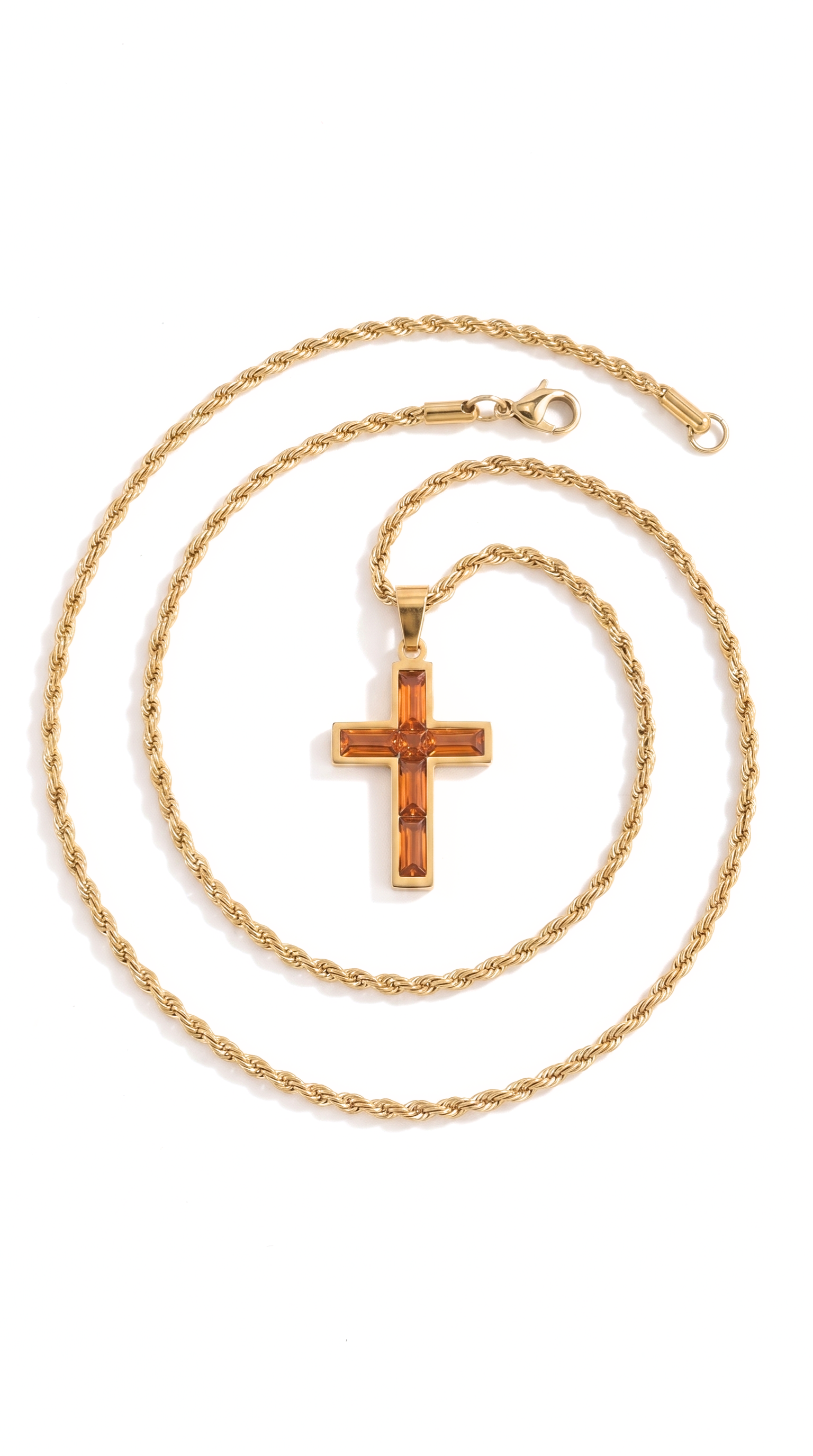 Heren kruis ketting | Goud – The Son