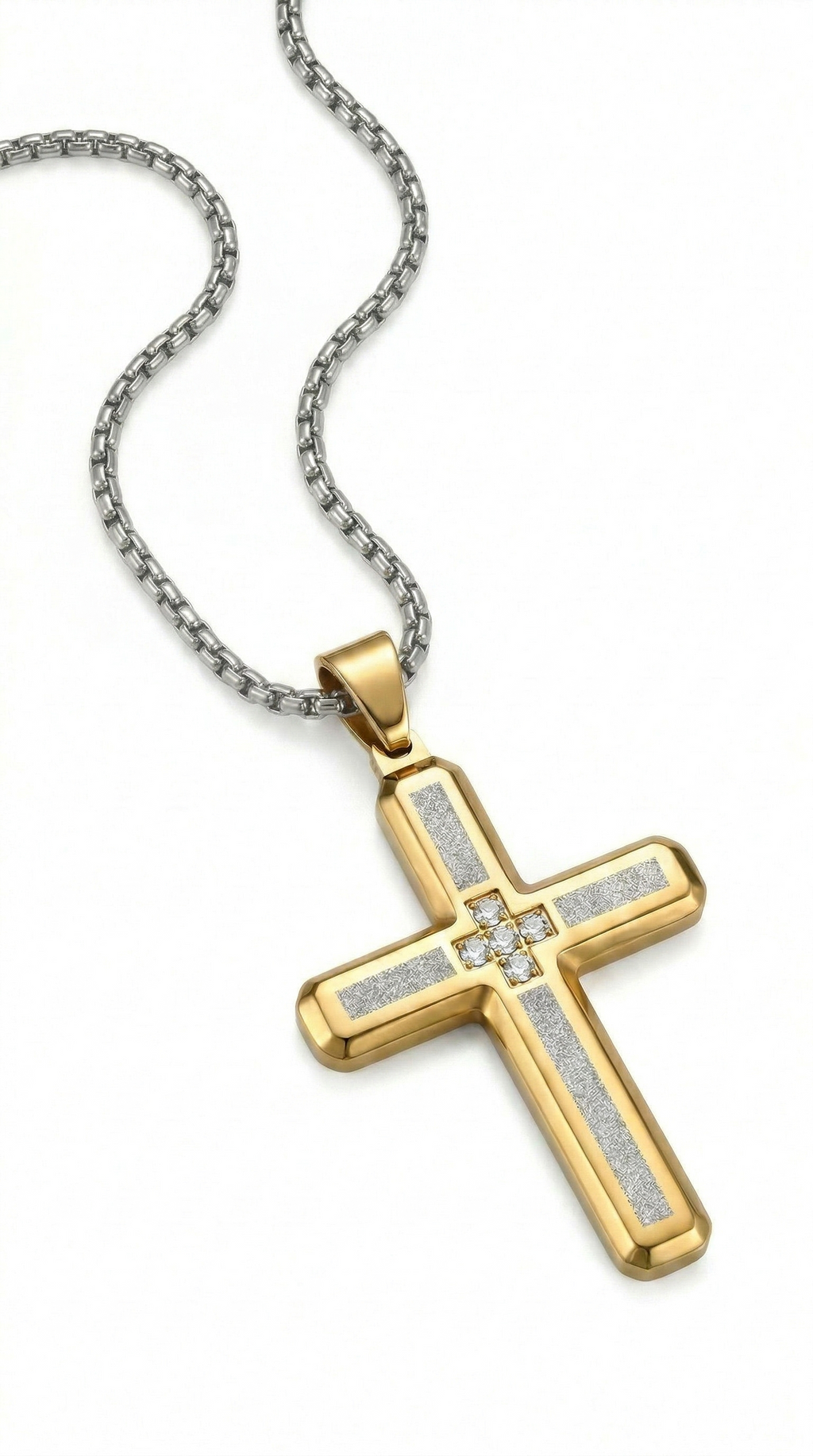 Heren kruis ketting | Goud – Havilah