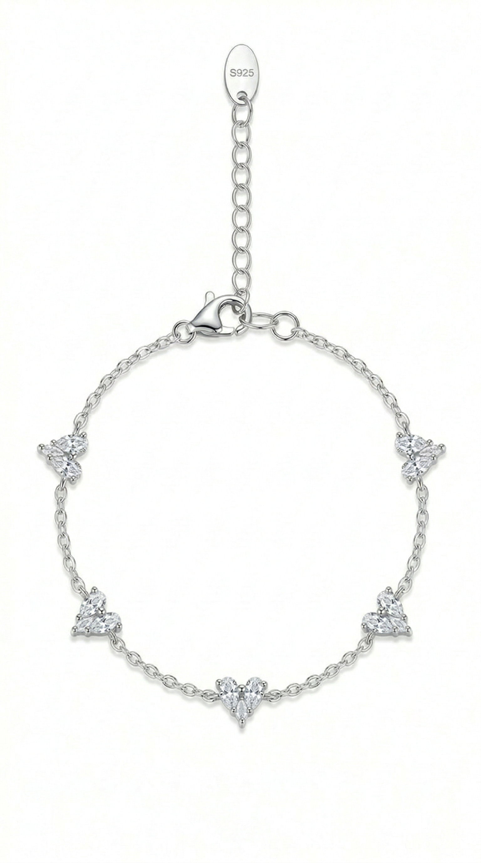 Womens hearts bracelet | Silver – Sacred love