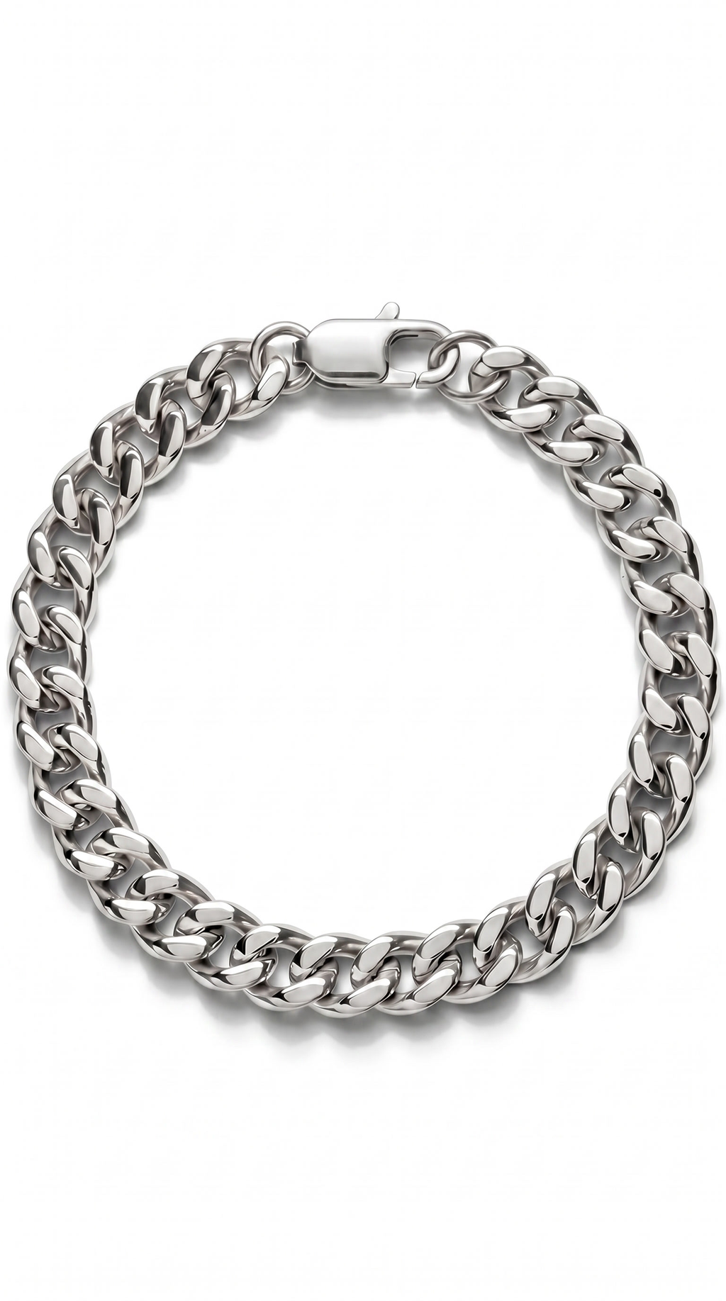 Heren cuban armband | Zilver - Anchor