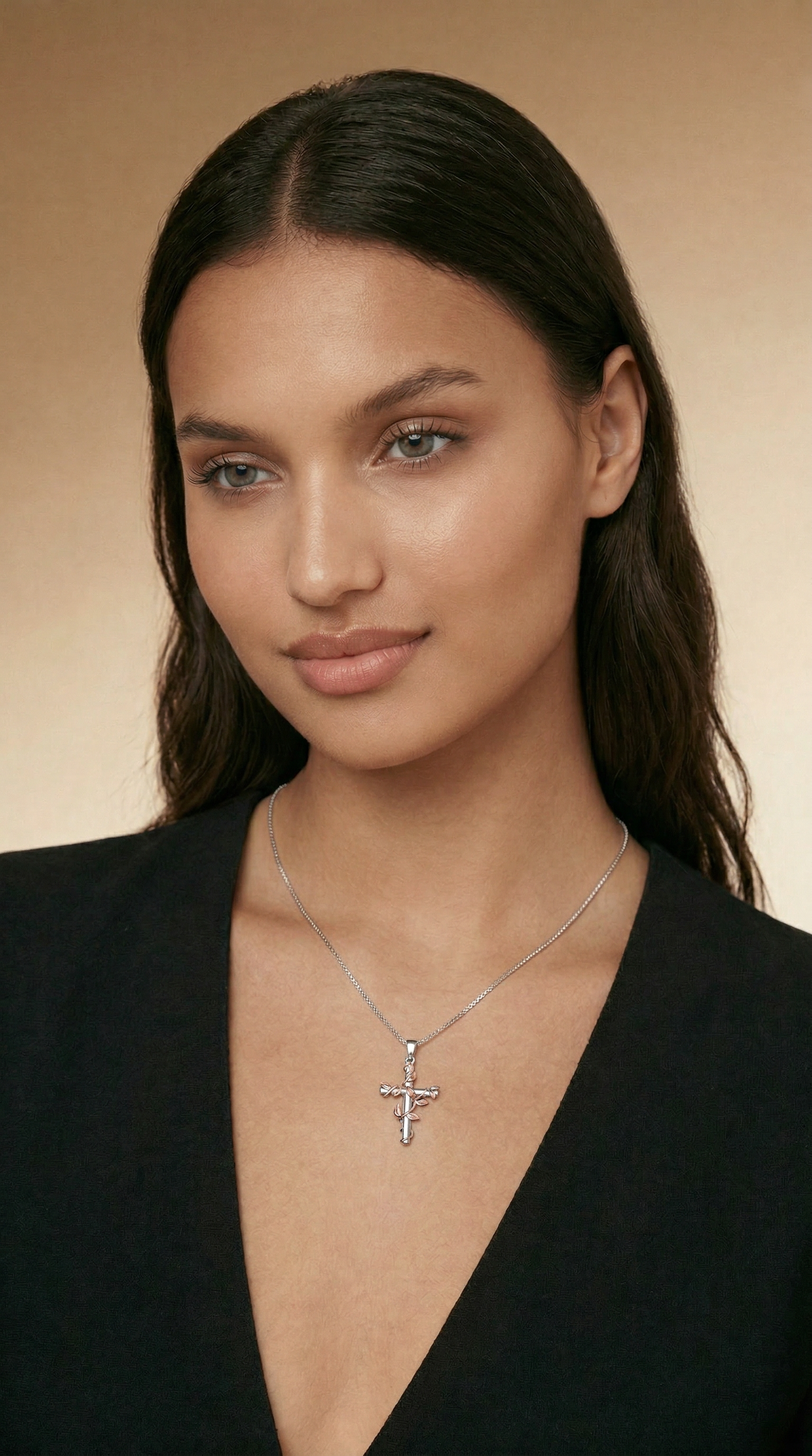 Womens cross neckace | Silver – Vine of faith